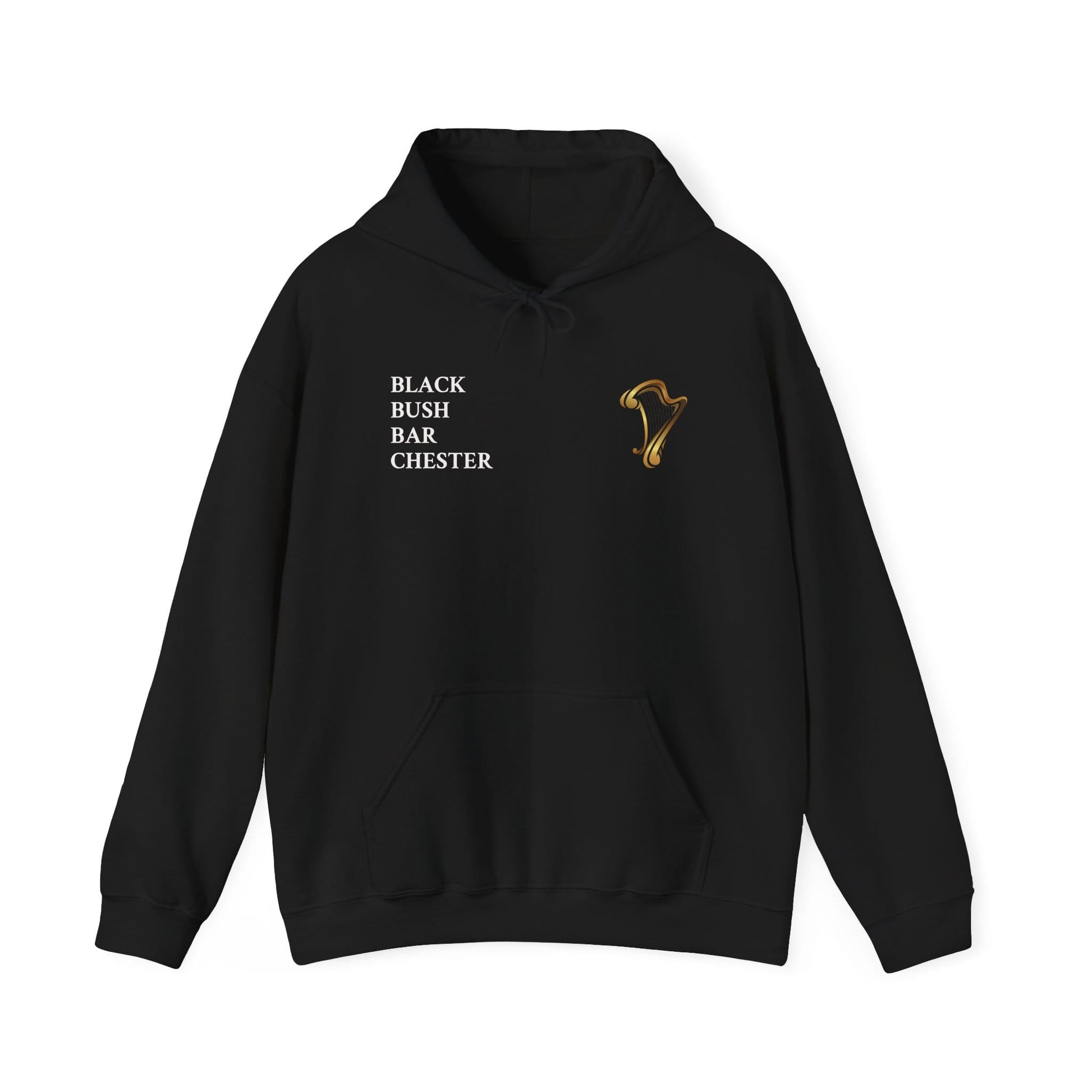 TeeFEVA Hoodie Black Bush Irish Bar - Standard Hoodie — No Zip