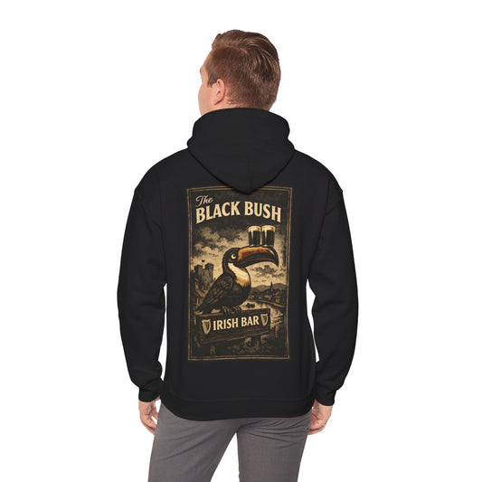 TeeFEVA Hoodie Black Bush Irish Bar - Standard Hoodie — No Zip