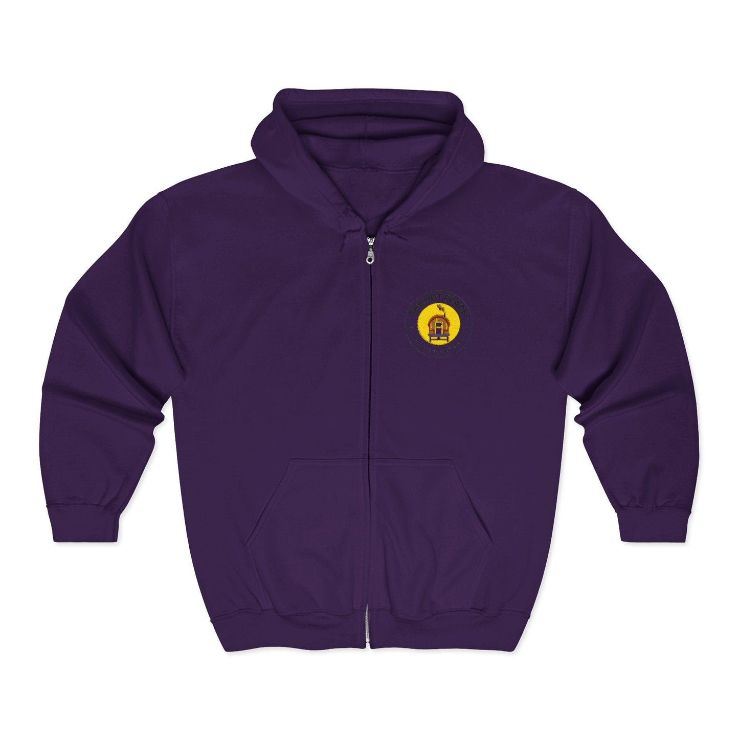 TeeFEVA Hoodie The Hot Place Embroided - Full-Zip Hoodie — 'No Prob-Llama' Cute Llama Graphic Zip-Up Sweatshirt