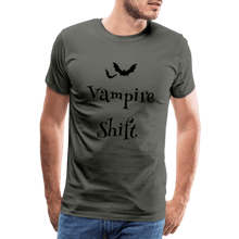Load image into Gallery viewer, TeeFEVA Men’s Premium T-Shirt | Spreadshirt 812 We Love The Vampire Shift - Black On - No Beers - Men’s Premium T-Shirt