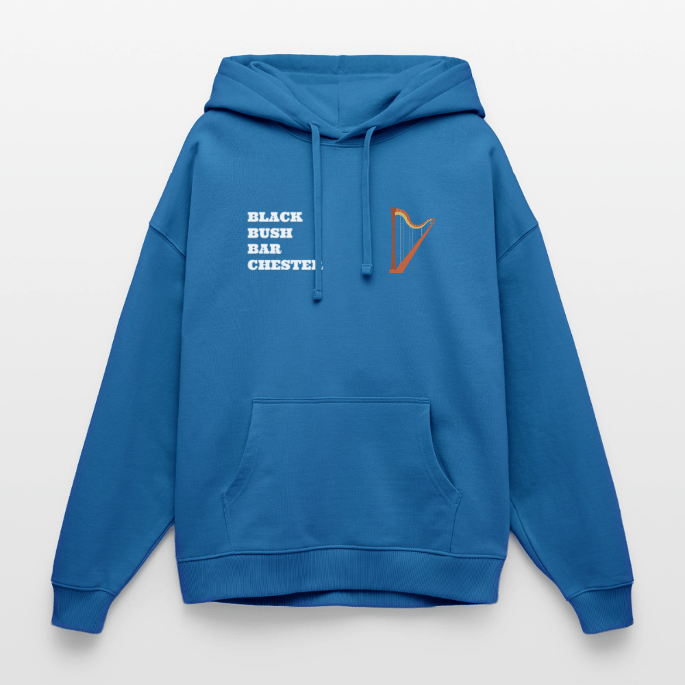 TeeFEVA Oversized Unisex Hoodie by Stanley/Stella BLACK BUSH IRISH BAR CHESTER - Oversized Premium Unisex Hoodie