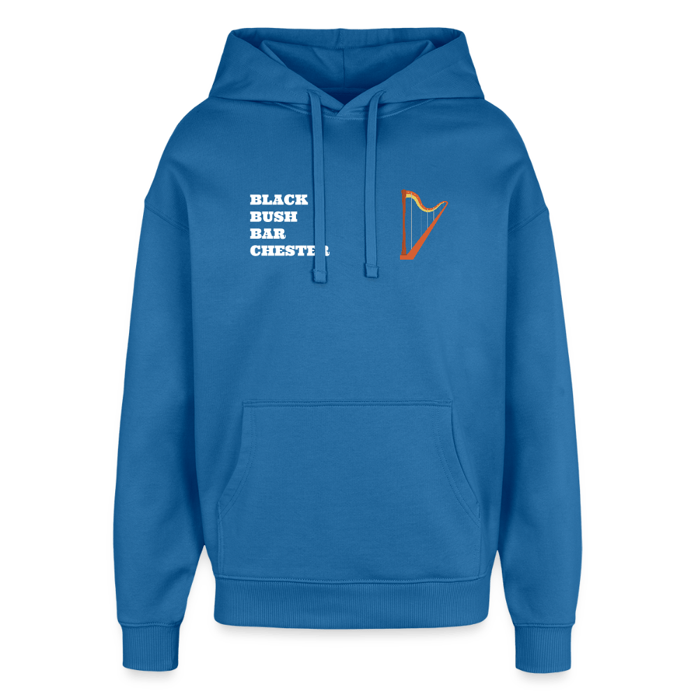 TeeFEVA Oversized Unisex Hoodie by Stanley/Stella BLACK BUSH IRISH BAR CHESTER - Oversized Premium Unisex Hoodie