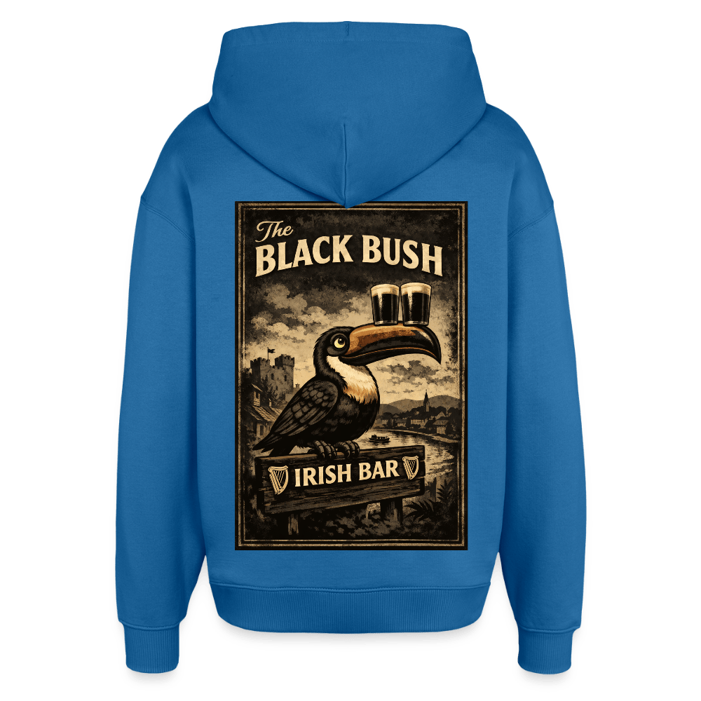 TeeFEVA Oversized Unisex Hoodie by Stanley/Stella BLACK BUSH IRISH BAR CHESTER - Oversized Premium Unisex Hoodie