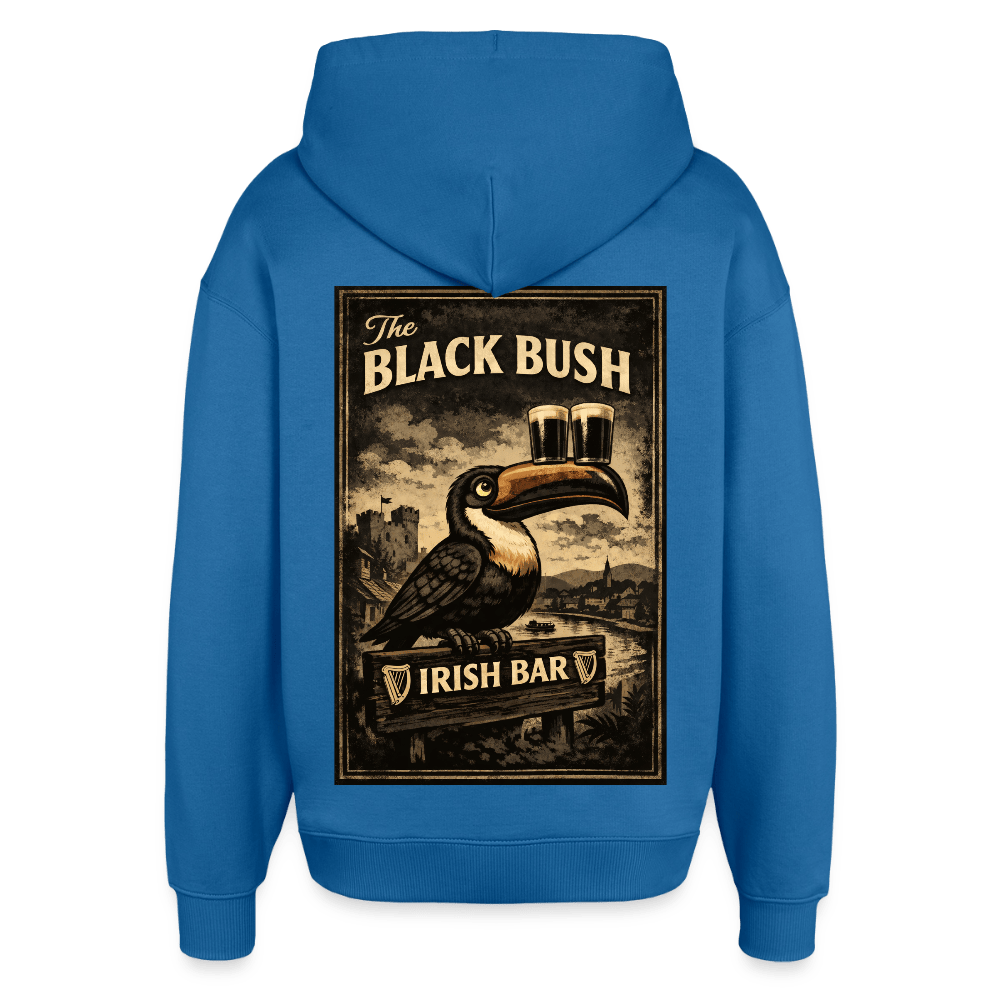 TeeFEVA Oversized Unisex Hoodie by Stanley/Stella BLACK BUSH IRISH BAR CHESTER - Oversized Premium Unisex Hoodie