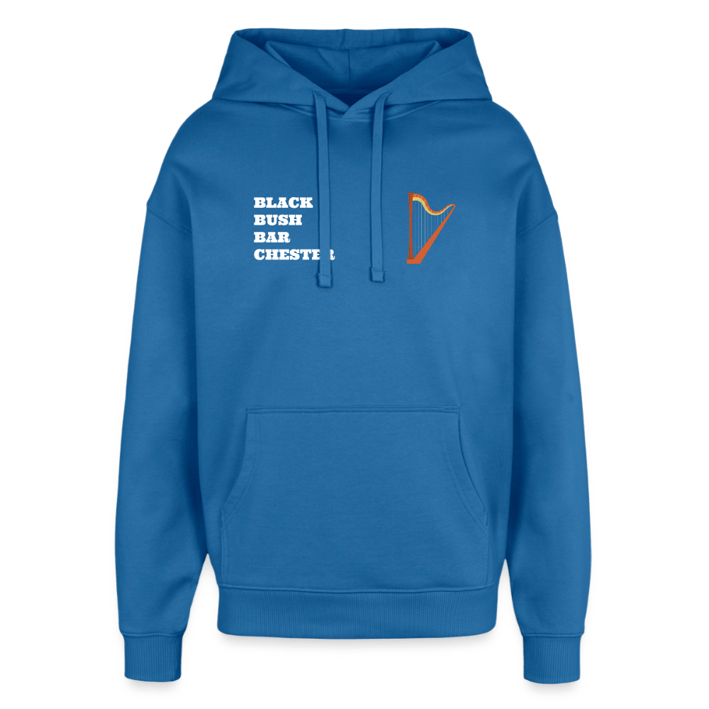 TeeFEVA Oversized Unisex Hoodie by Stanley/Stella BLACK BUSH IRISH BAR CHESTER - Oversized Premium Unisex Hoodie