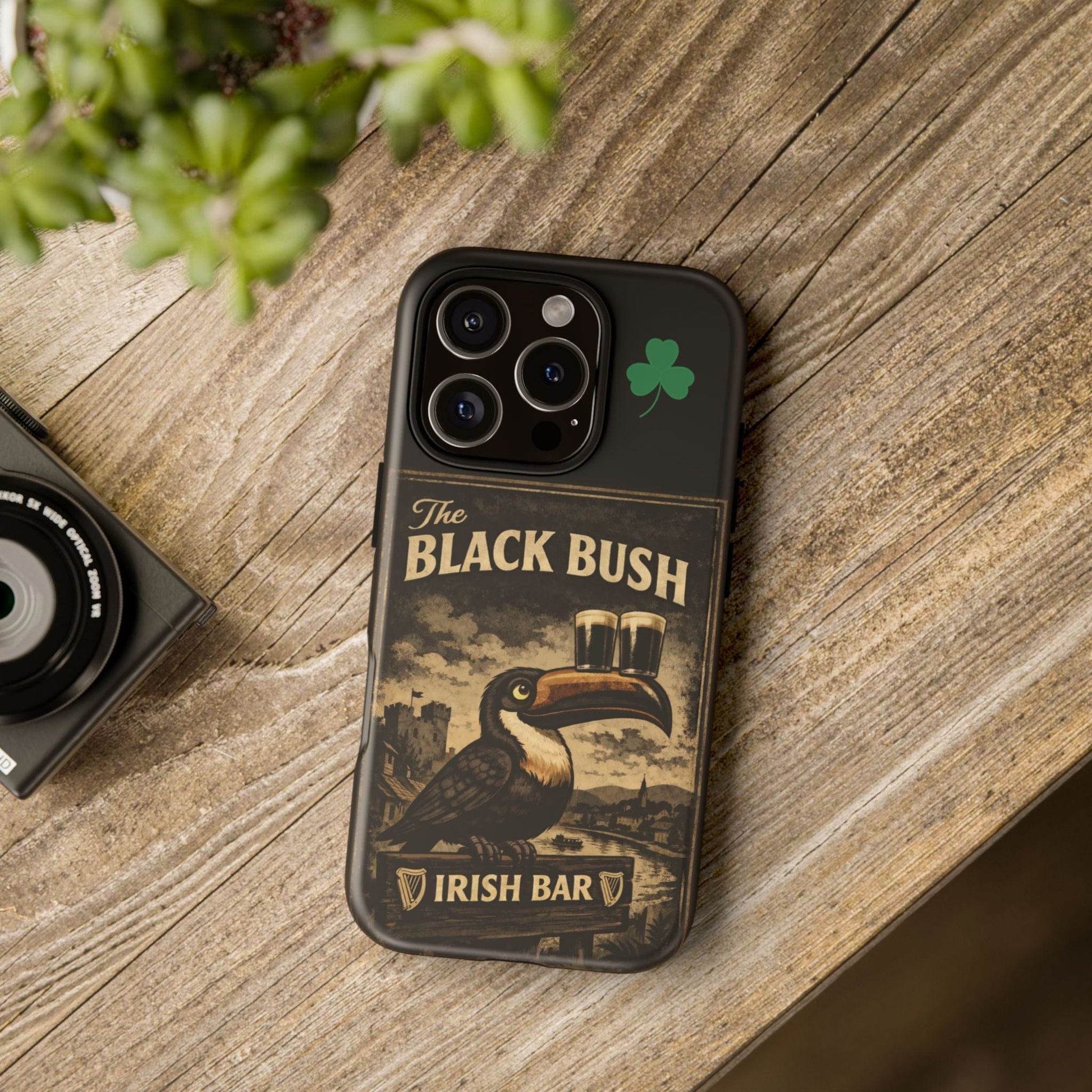 TeeFEVA Phone Case Black Bush Irish Bar - Phone Case – The Black Bush Vintage Pub Design