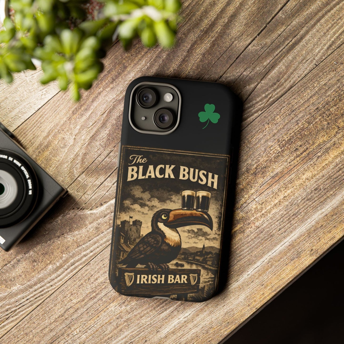 TeeFEVA Phone Case Black Bush Irish Bar - Phone Case – The Black Bush Vintage Pub Design