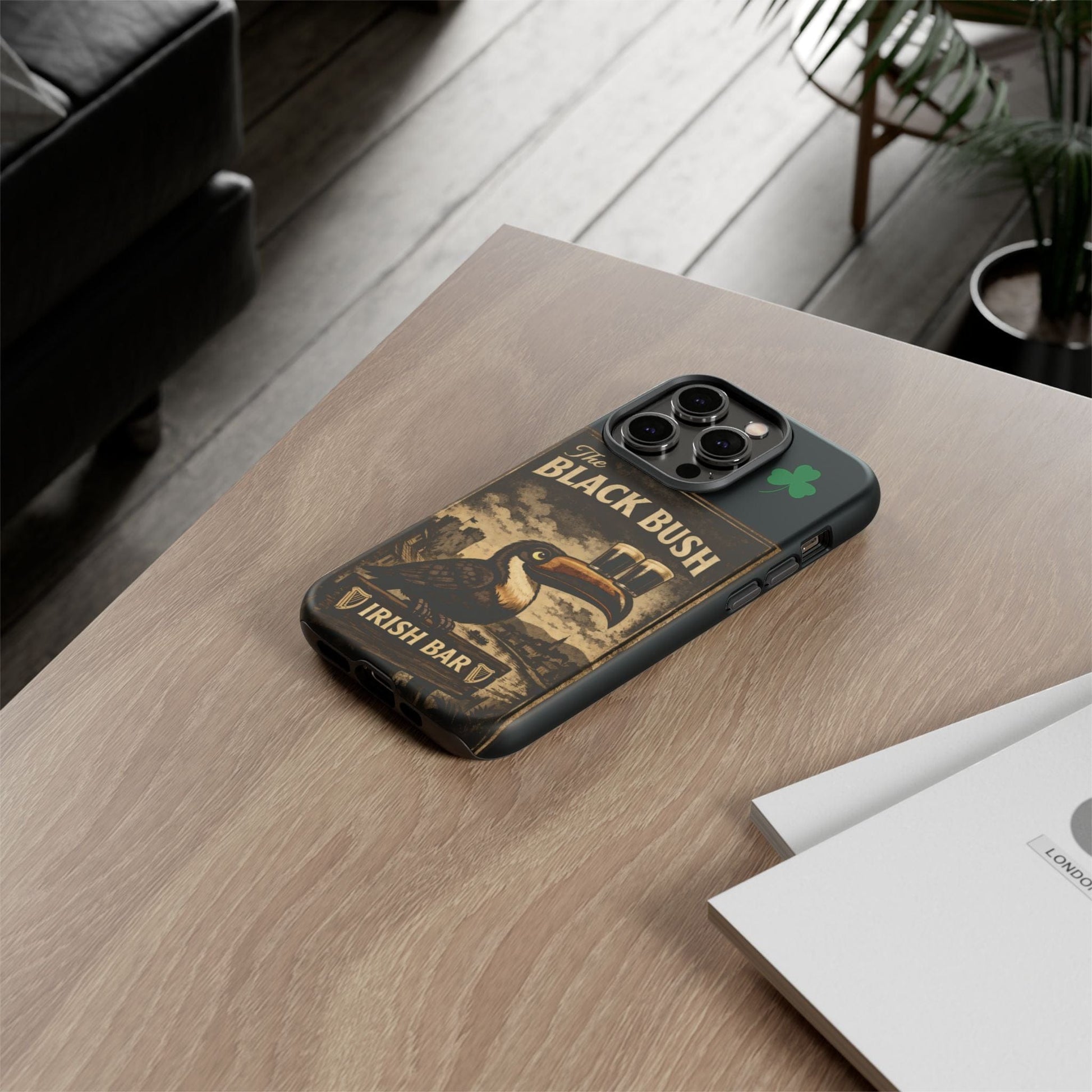 TeeFEVA Phone Case Black Bush Irish Bar - Phone Case – The Black Bush Vintage Pub Design