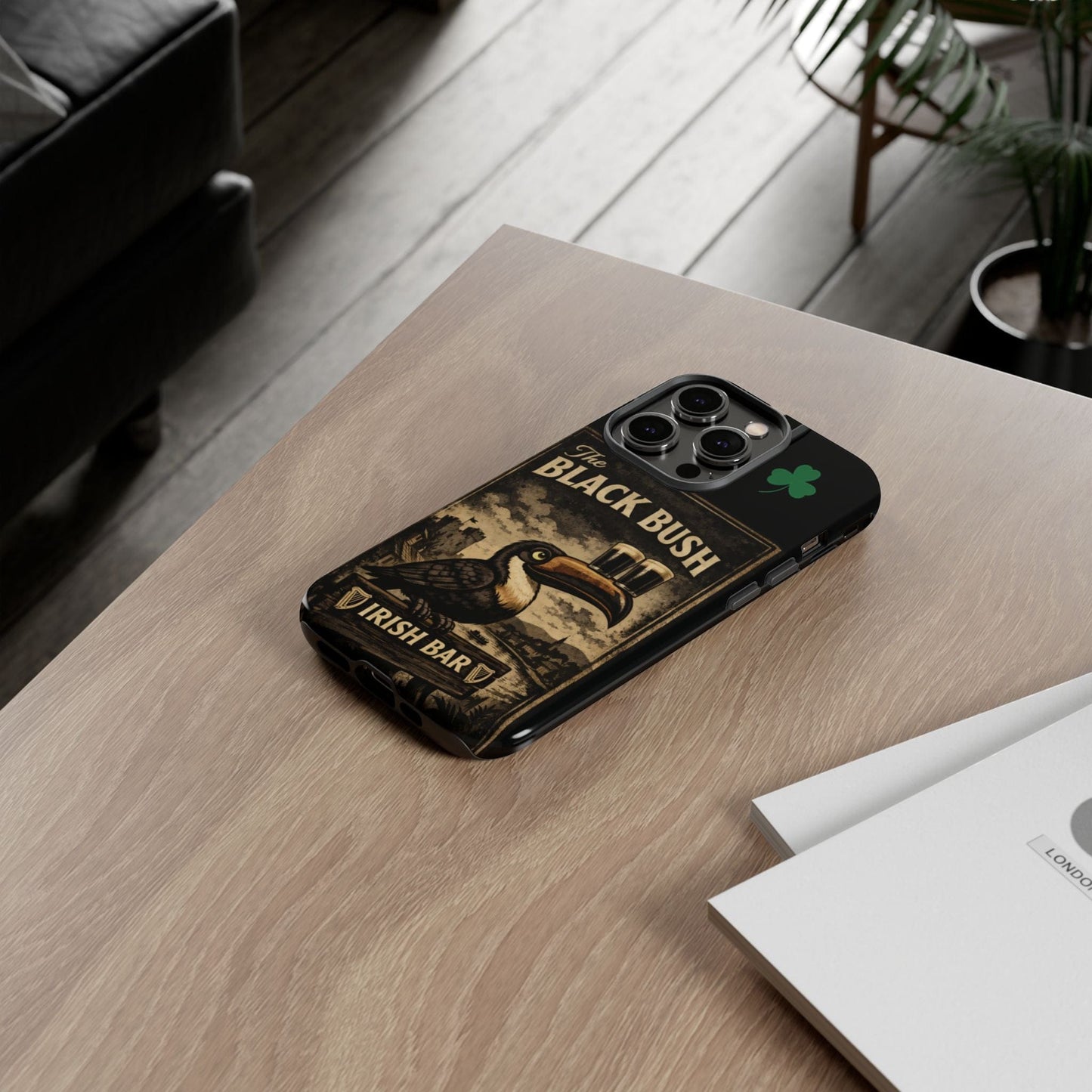 TeeFEVA Phone Case Black Bush Irish Bar - Phone Case – The Black Bush Vintage Pub Design