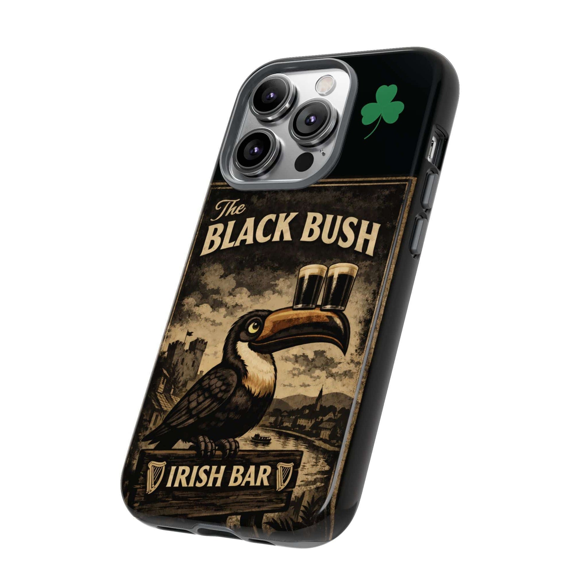 TeeFEVA Phone Case Black Bush Irish Bar - Phone Case – The Black Bush Vintage Pub Design