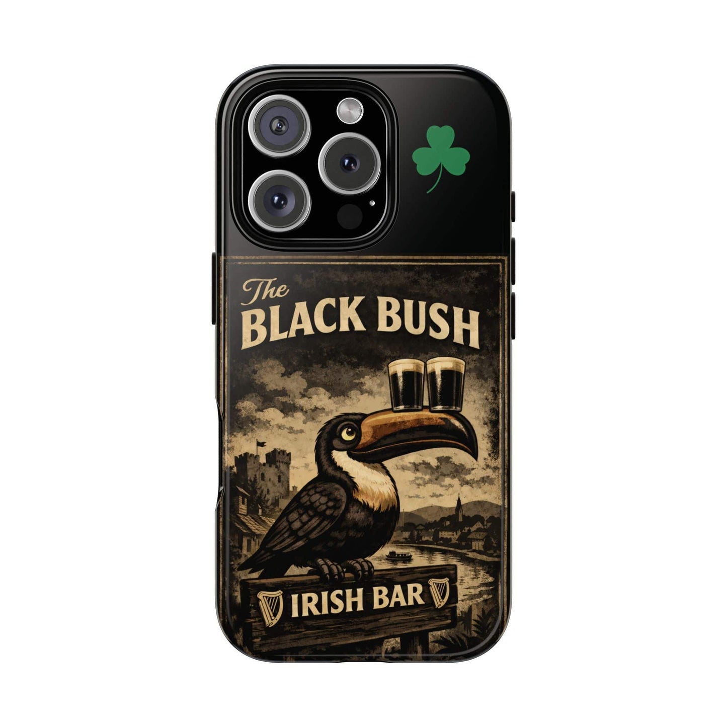 TeeFEVA Phone Case Black Bush Irish Bar - Phone Case – The Black Bush Vintage Pub Design