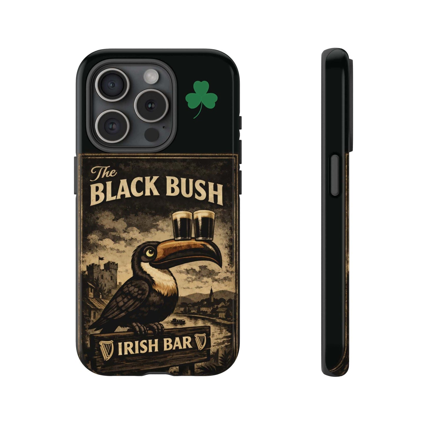 TeeFEVA Phone Case Black Bush Irish Bar - Phone Case – The Black Bush Vintage Pub Design