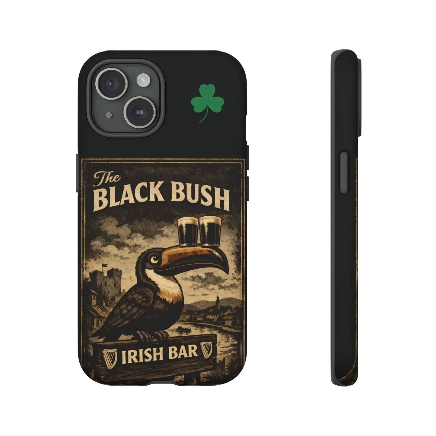 TeeFEVA Phone Case Black Bush Irish Bar - Phone Case – The Black Bush Vintage Pub Design