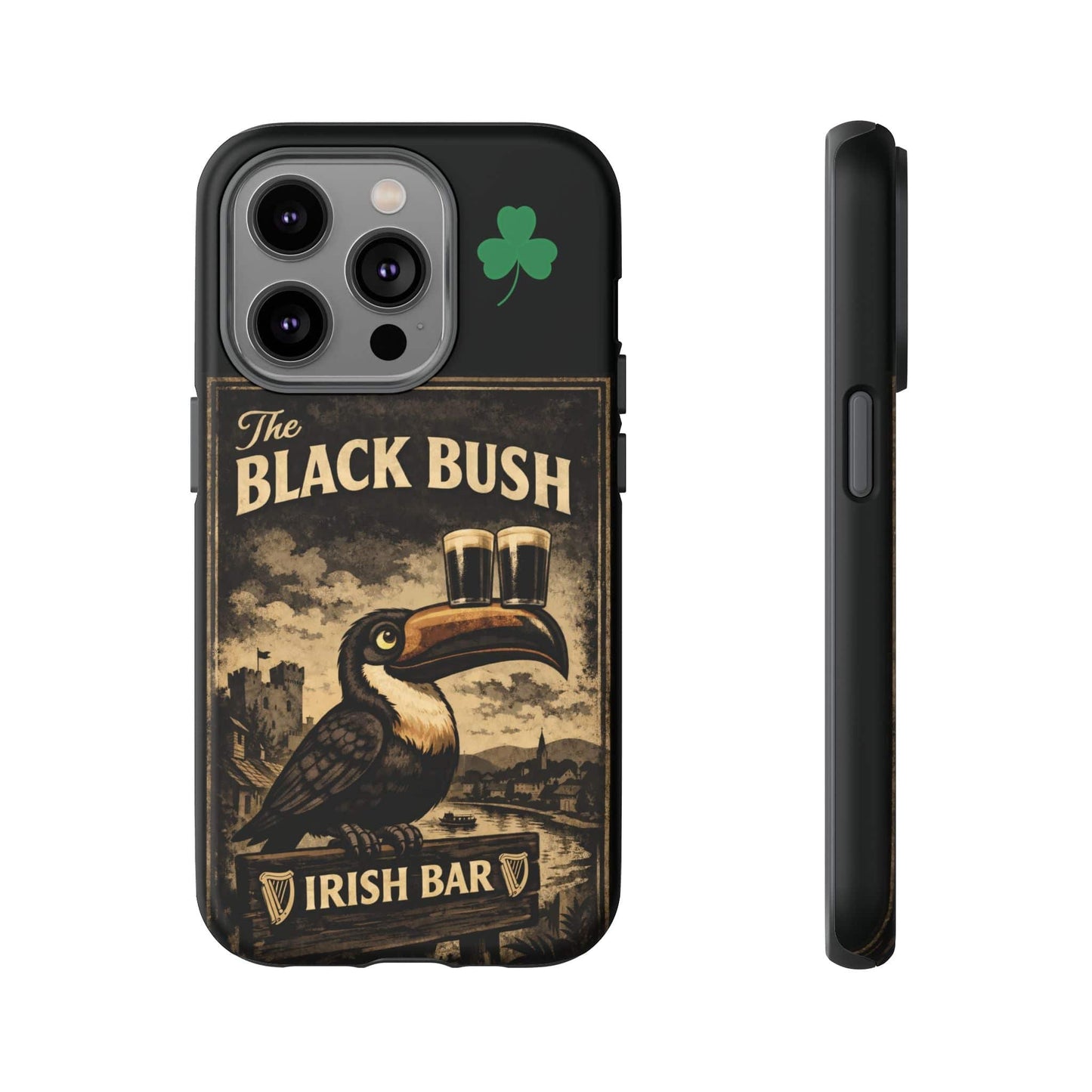 TeeFEVA Phone Case Black Bush Irish Bar - Phone Case – The Black Bush Vintage Pub Design
