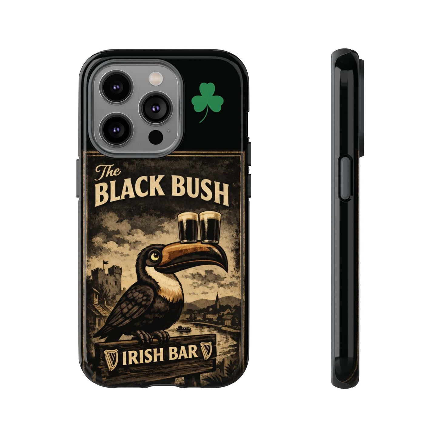 TeeFEVA Phone Case Black Bush Irish Bar - Phone Case – The Black Bush Vintage Pub Design
