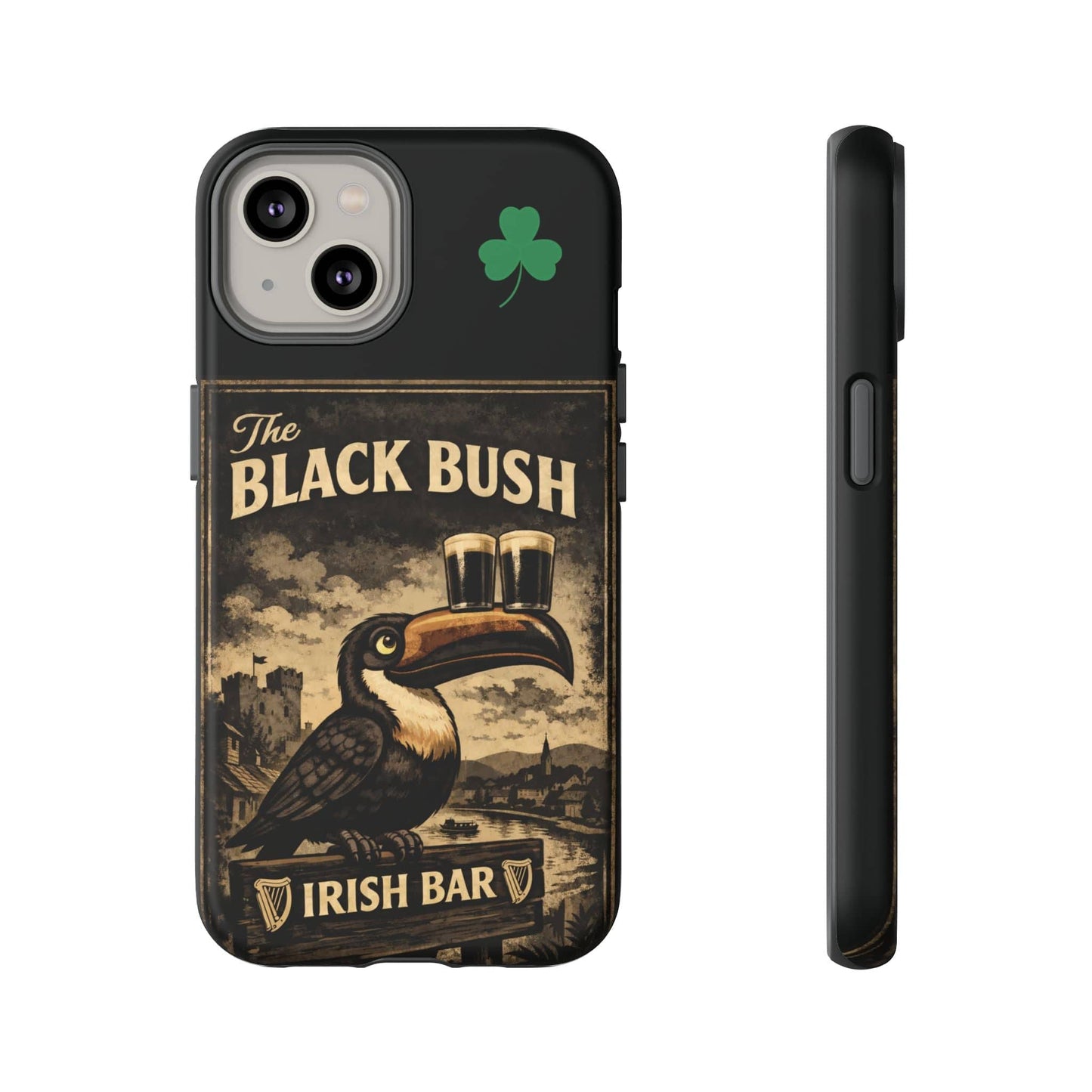 TeeFEVA Phone Case Black Bush Irish Bar - Phone Case – The Black Bush Vintage Pub Design