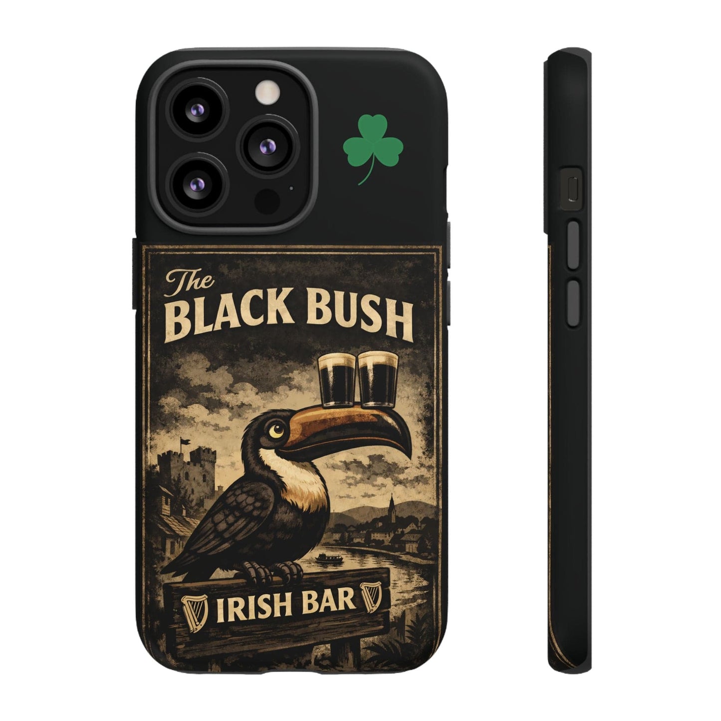 TeeFEVA Phone Case Black Bush Irish Bar - Phone Case – The Black Bush Vintage Pub Design