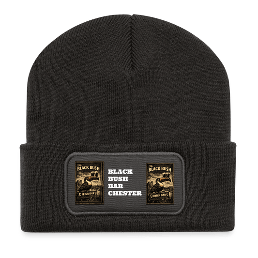 TeeFEVA Recycled Patch Beanie BLACK BUSH IRISH BAR - Patch Beanie