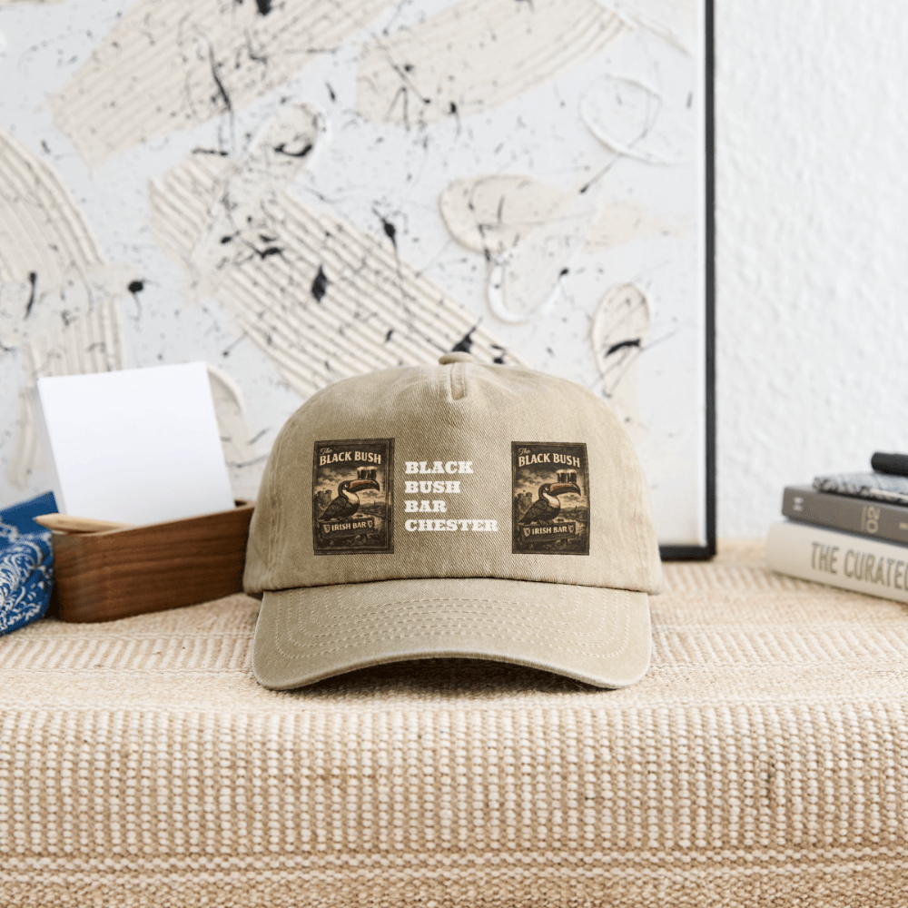 TeeFEVA Relaxed Vintage Cap BLACK BUSH IRISH BAR CHESTER - Relaxed Vintage Cap