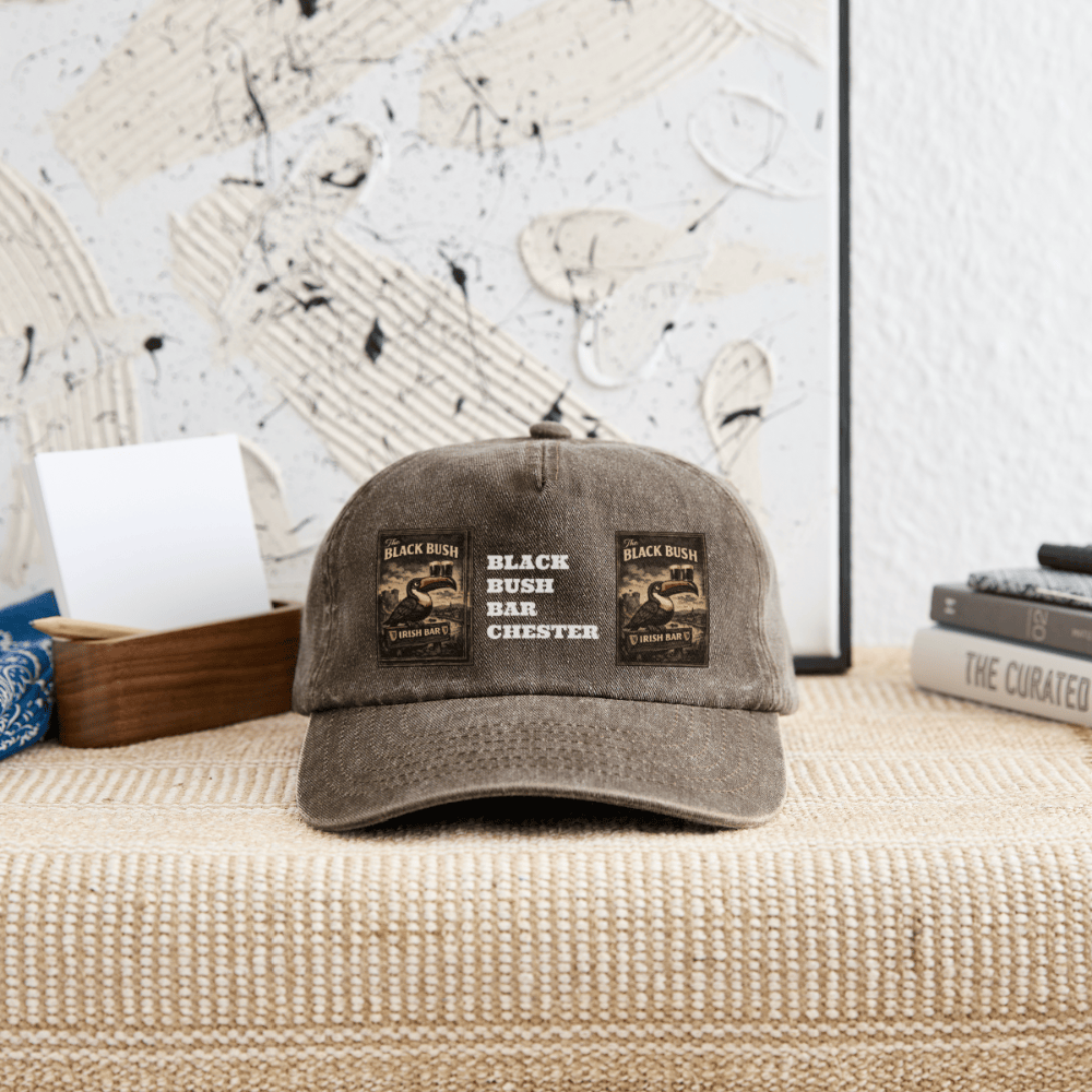 TeeFEVA Relaxed Vintage Cap BLACK BUSH IRISH BAR CHESTER - Relaxed Vintage Cap