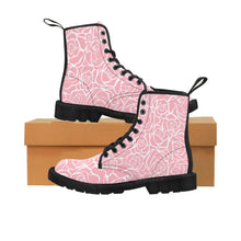 Load image into Gallery viewer, TeeFEVA Shoes Women&#39;s Canvas Boot - Rose Print