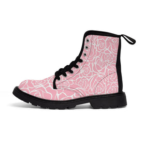 TeeFEVA Shoes Women's Canvas Boot - Rose Print