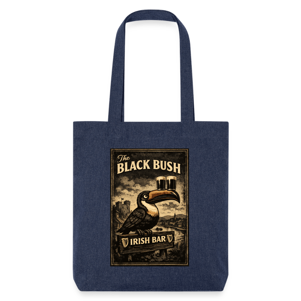 TeeFEVA Stanley/Stella Heavyweight Recycled Tote Bag BLACK BUSH IRISH BAR CHESTER - Heavyweight Recycled Tote Bag