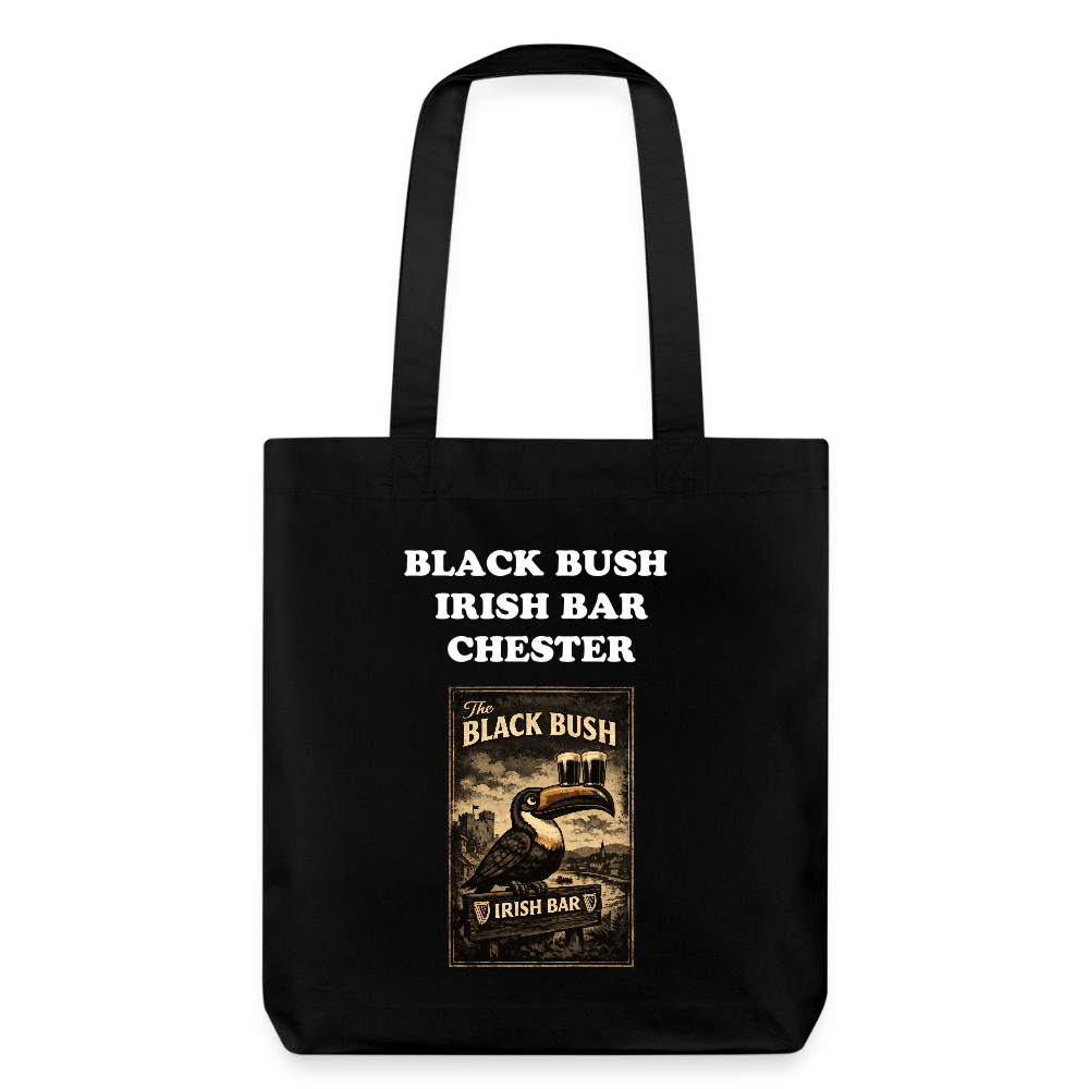 TeeFEVA Stanley/Stella Heavyweight Recycled Tote Bag BLACK BUSH IRISH BAR CHESTER - Heavyweight Recycled Tote Bag