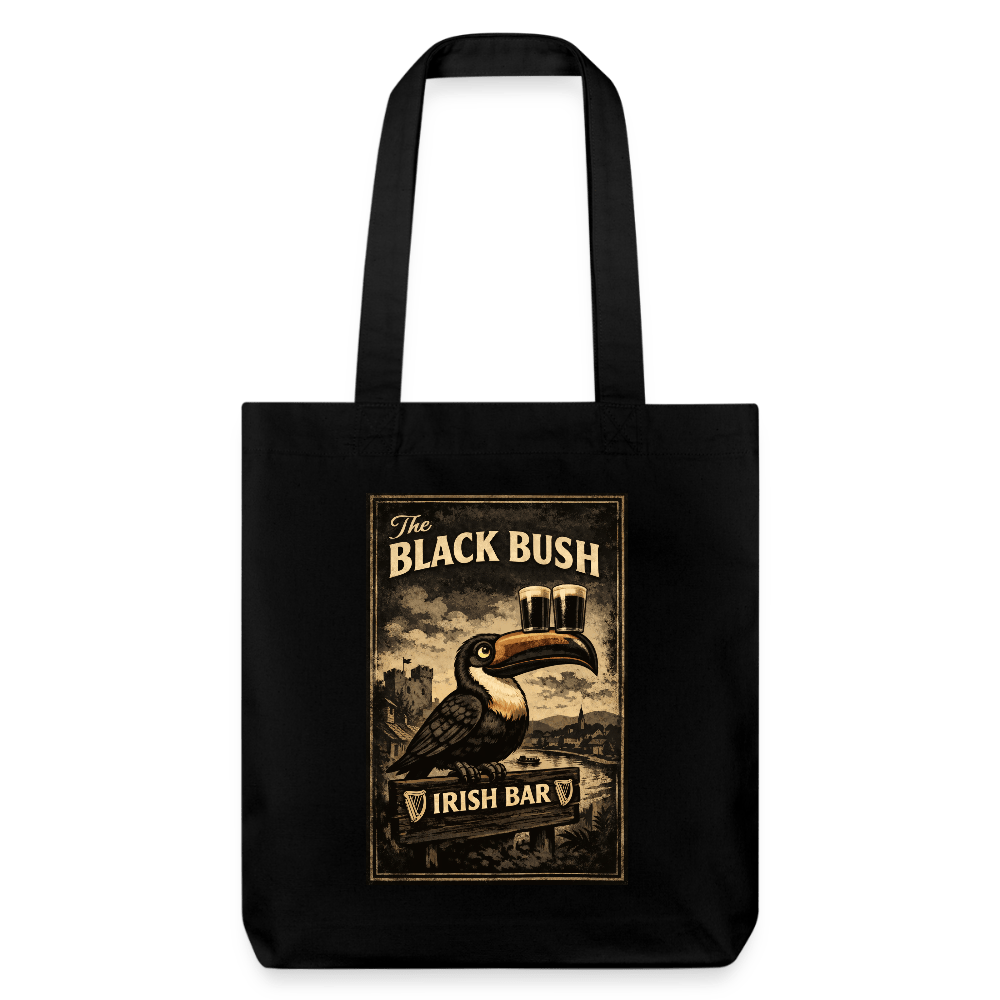 TeeFEVA Stanley/Stella Heavyweight Recycled Tote Bag BLACK BUSH IRISH BAR CHESTER - Heavyweight Recycled Tote Bag
