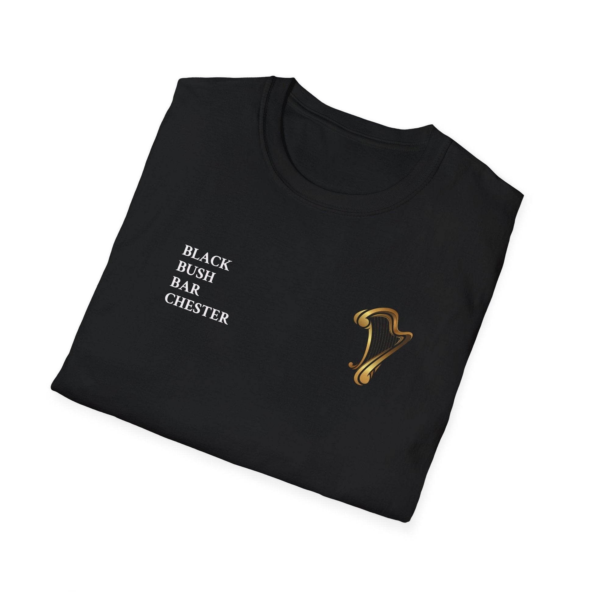 TeeFEVA T-Shirt Black Bush Irish Bar Chester — BLACK BUSH T - Back Print