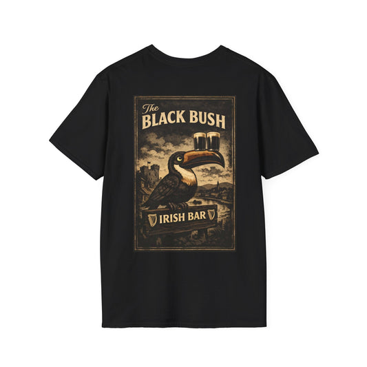 TeeFEVA T-Shirt Black Bush Irish Bar Chester — BLACK BUSH T - Back Print
