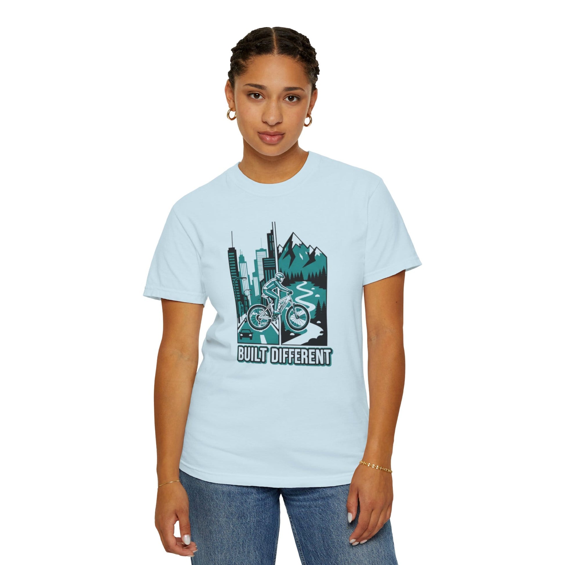 TeeFEVA T-Shirt Built Different Mountain Bike T-Shirt — Urban Meets Trail MTB Tee