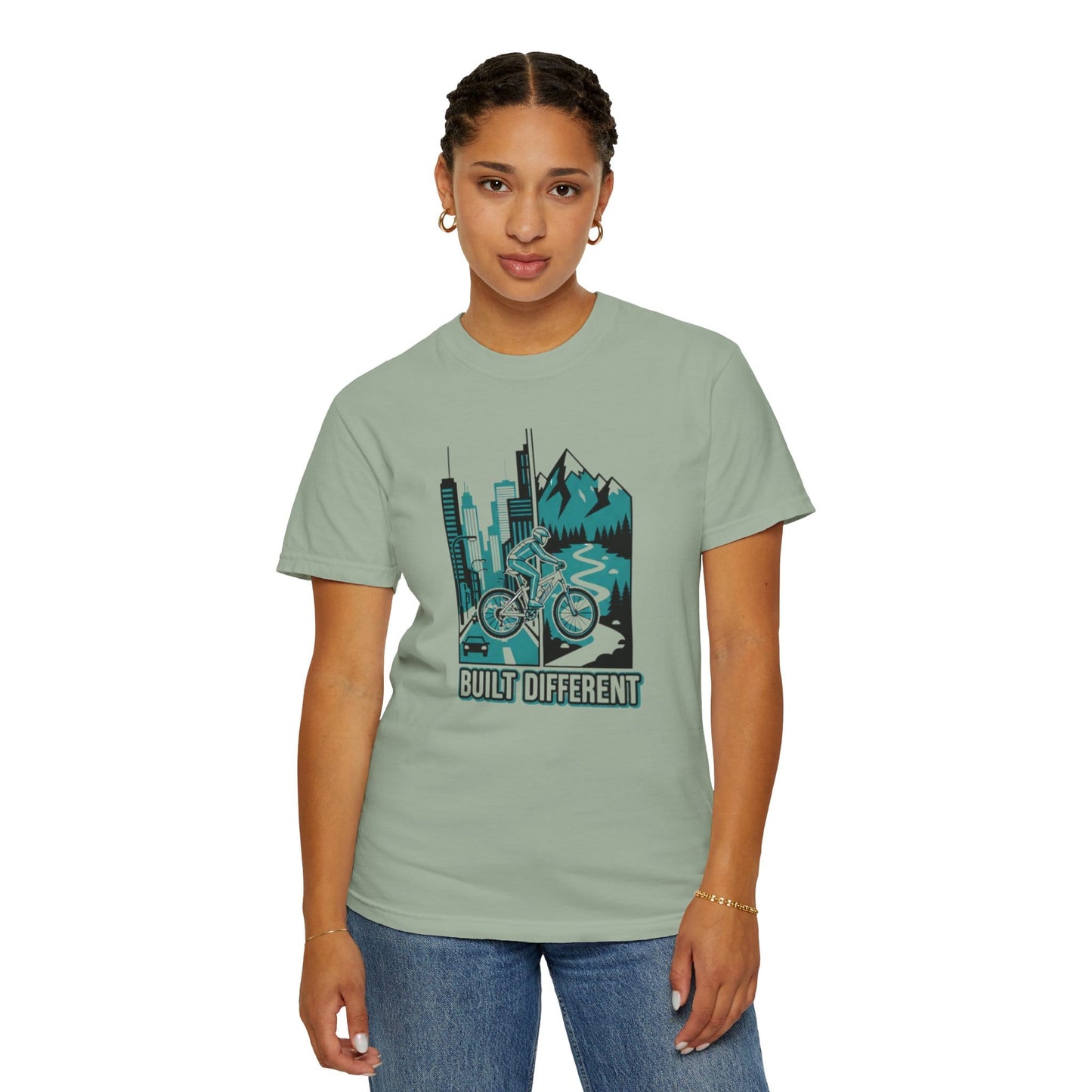 TeeFEVA T-Shirt Built Different Mountain Bike T-Shirt — Urban Meets Trail MTB Tee