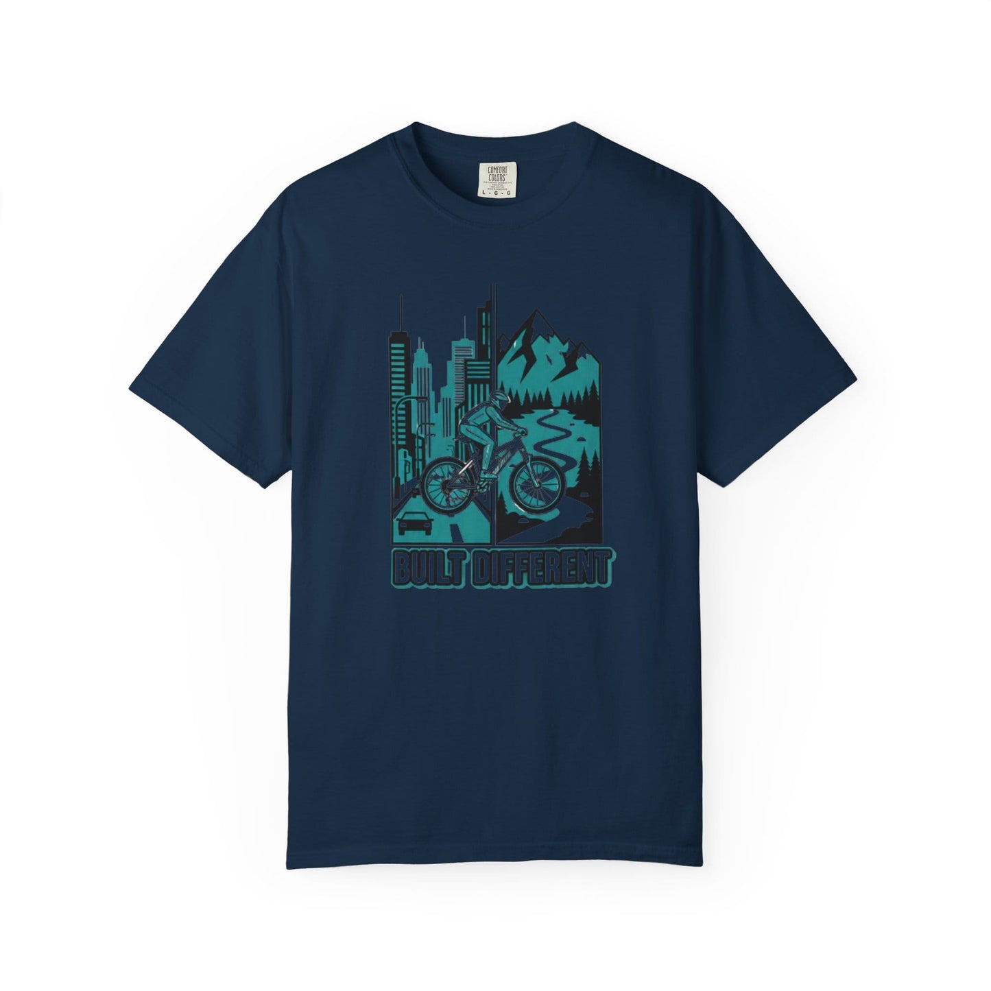 TeeFEVA T-Shirt Built Different Mountain Bike T-Shirt — Urban Meets Trail MTB Tee