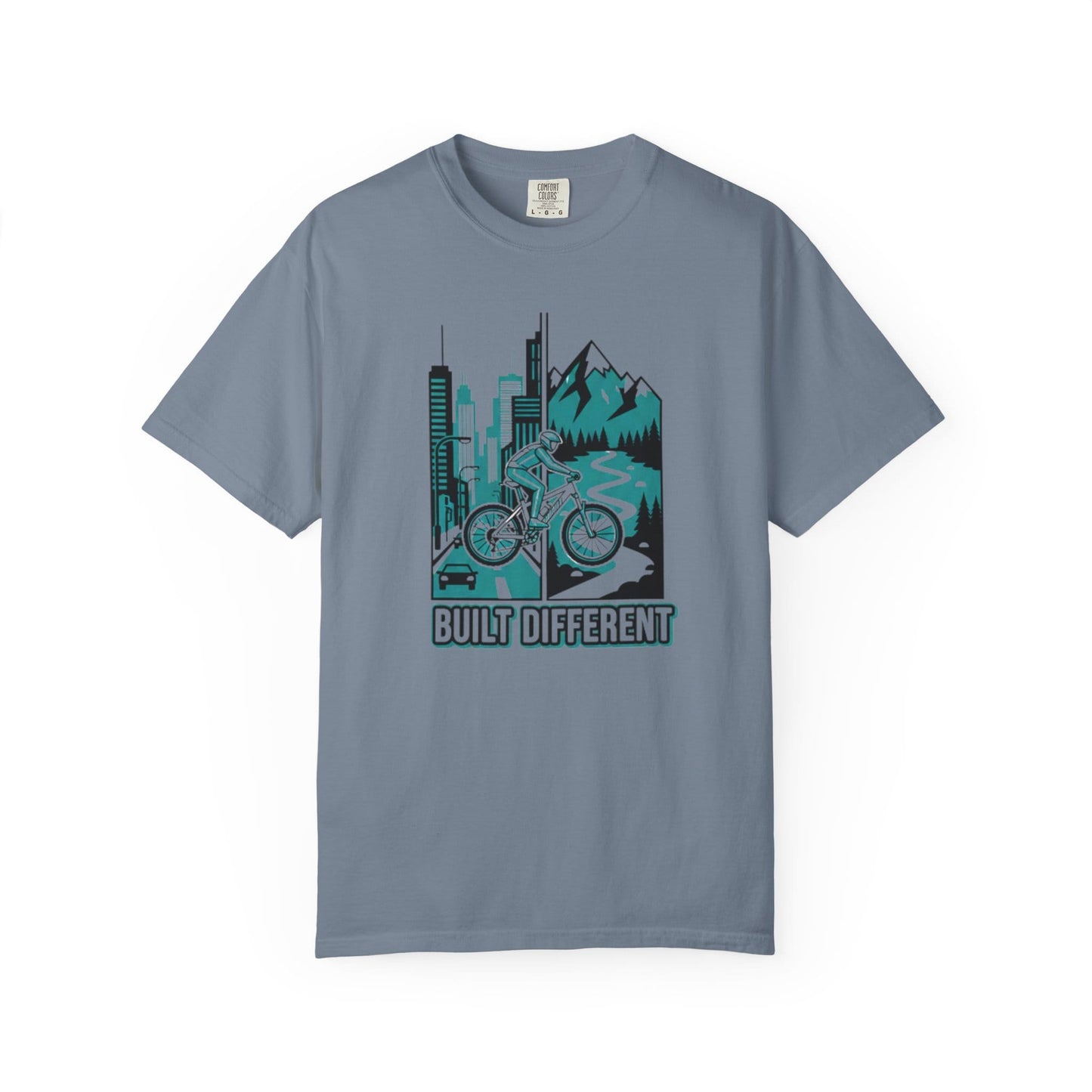 TeeFEVA T-Shirt Built Different Mountain Bike T-Shirt — Urban Meets Trail MTB Tee