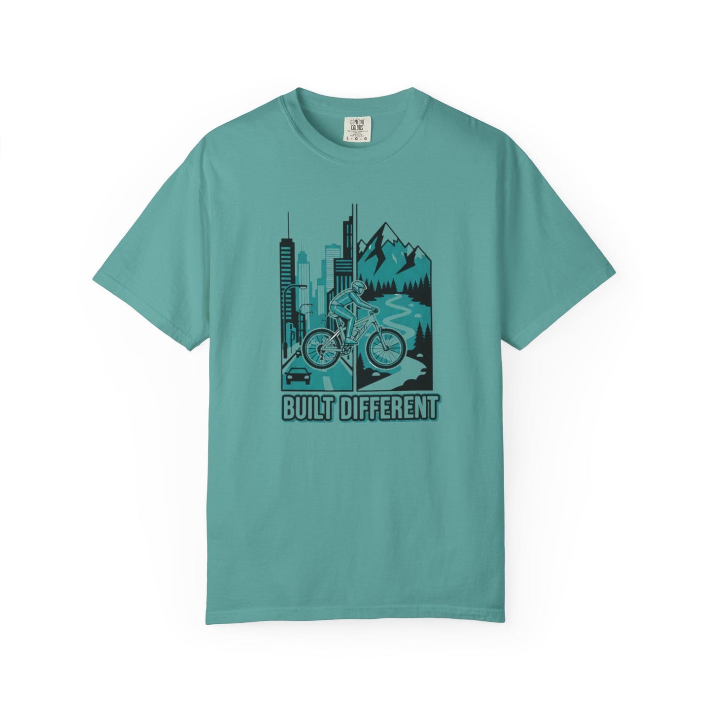 TeeFEVA T-Shirt Built Different Mountain Bike T-Shirt — Urban Meets Trail MTB Tee