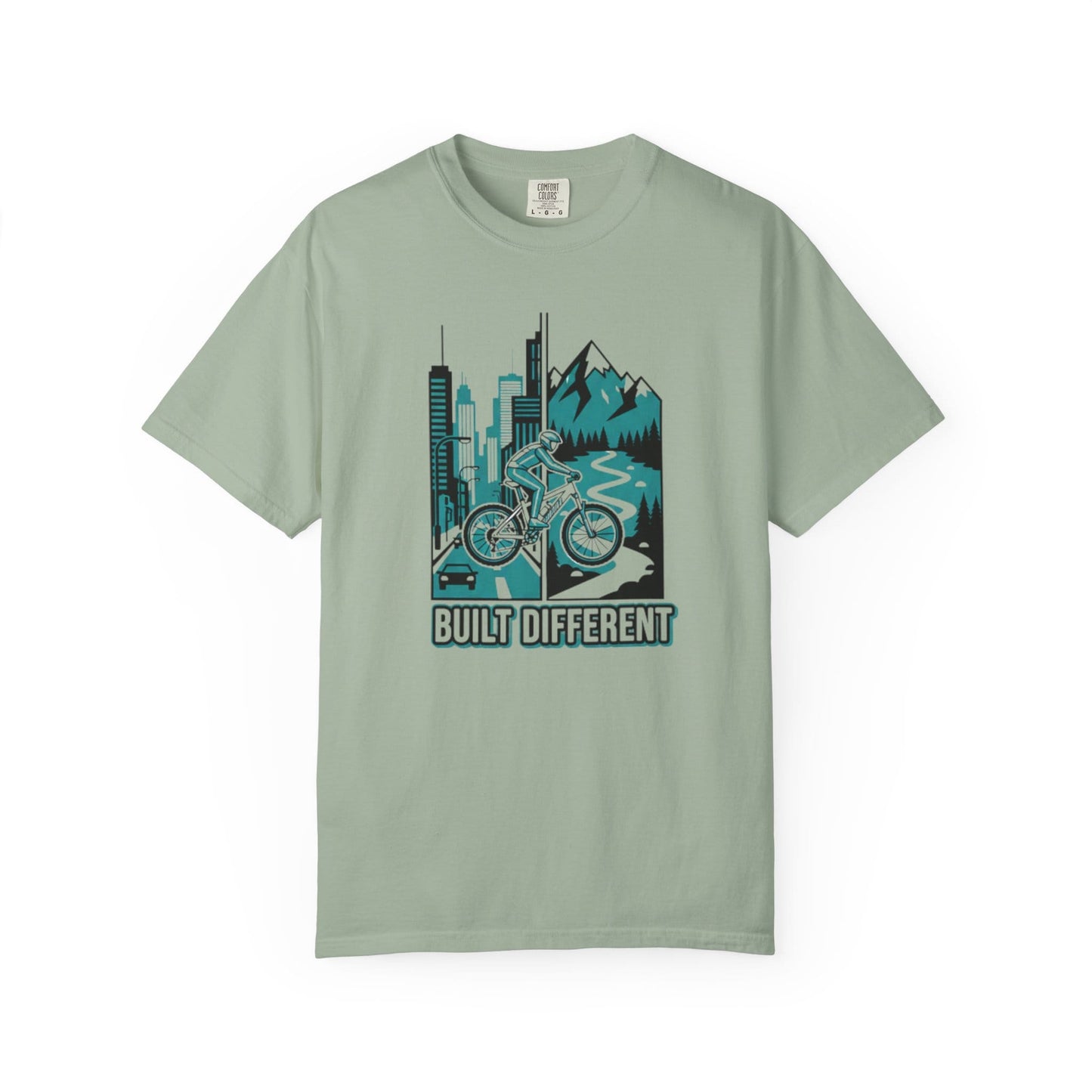 TeeFEVA T-Shirt Built Different Mountain Bike T-Shirt — Urban Meets Trail MTB Tee