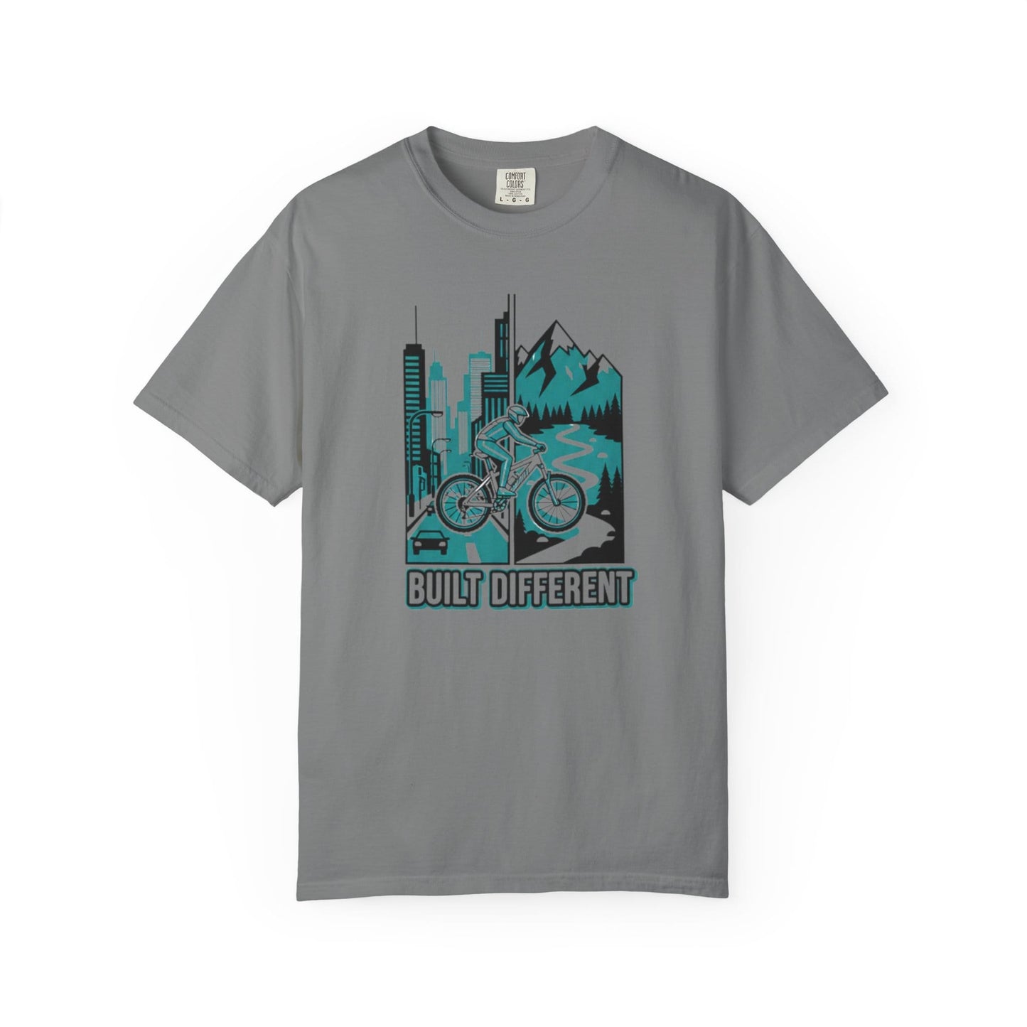 TeeFEVA T-Shirt Built Different Mountain Bike T-Shirt — Urban Meets Trail MTB Tee