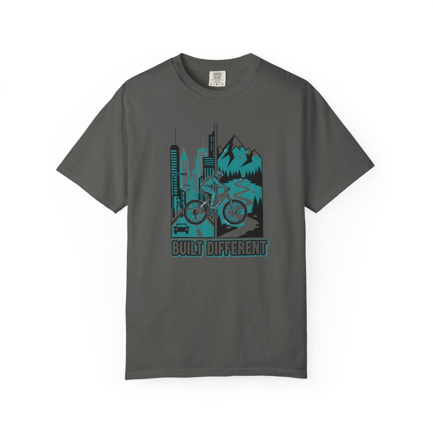 TeeFEVA T-Shirt Built Different Mountain Bike T-Shirt — Urban Meets Trail MTB Tee