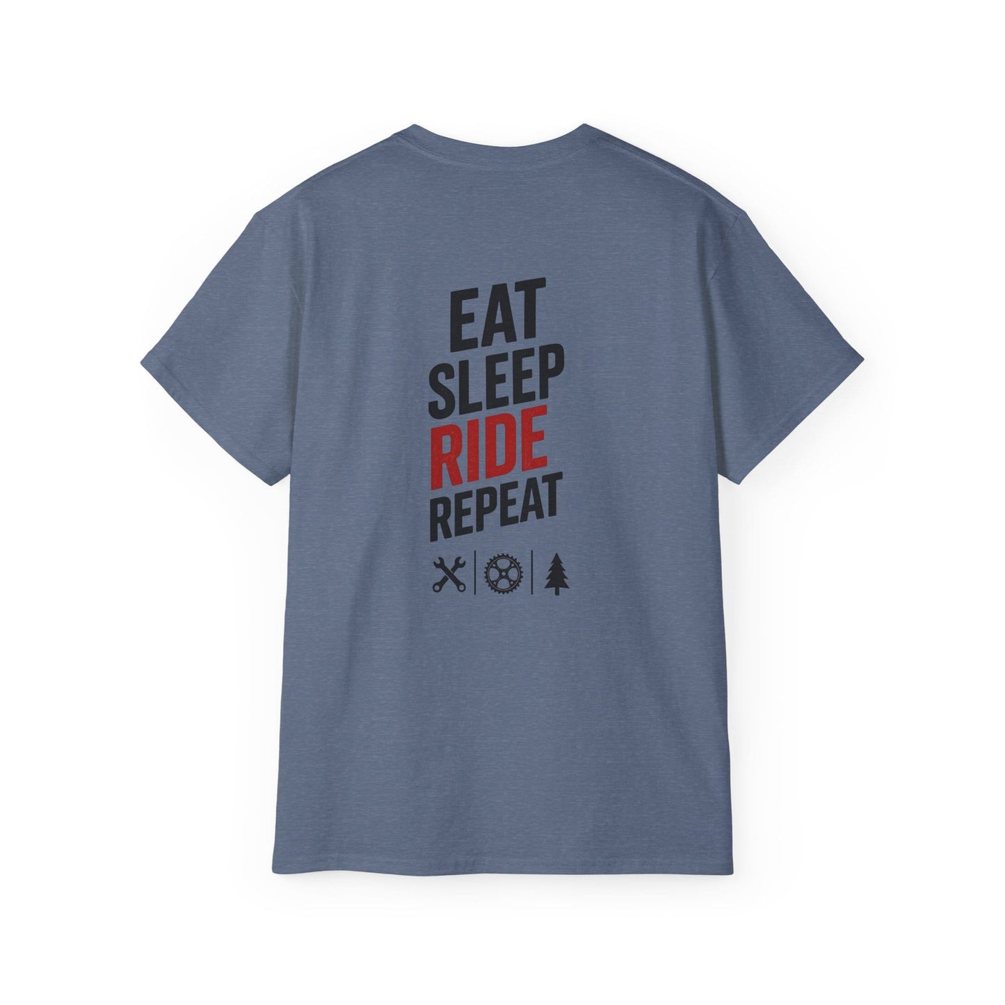TeeFEVA T-Shirt Eat Sleep Ride Repeat T‑Shirt — Mountain Biking /MTB Tee
