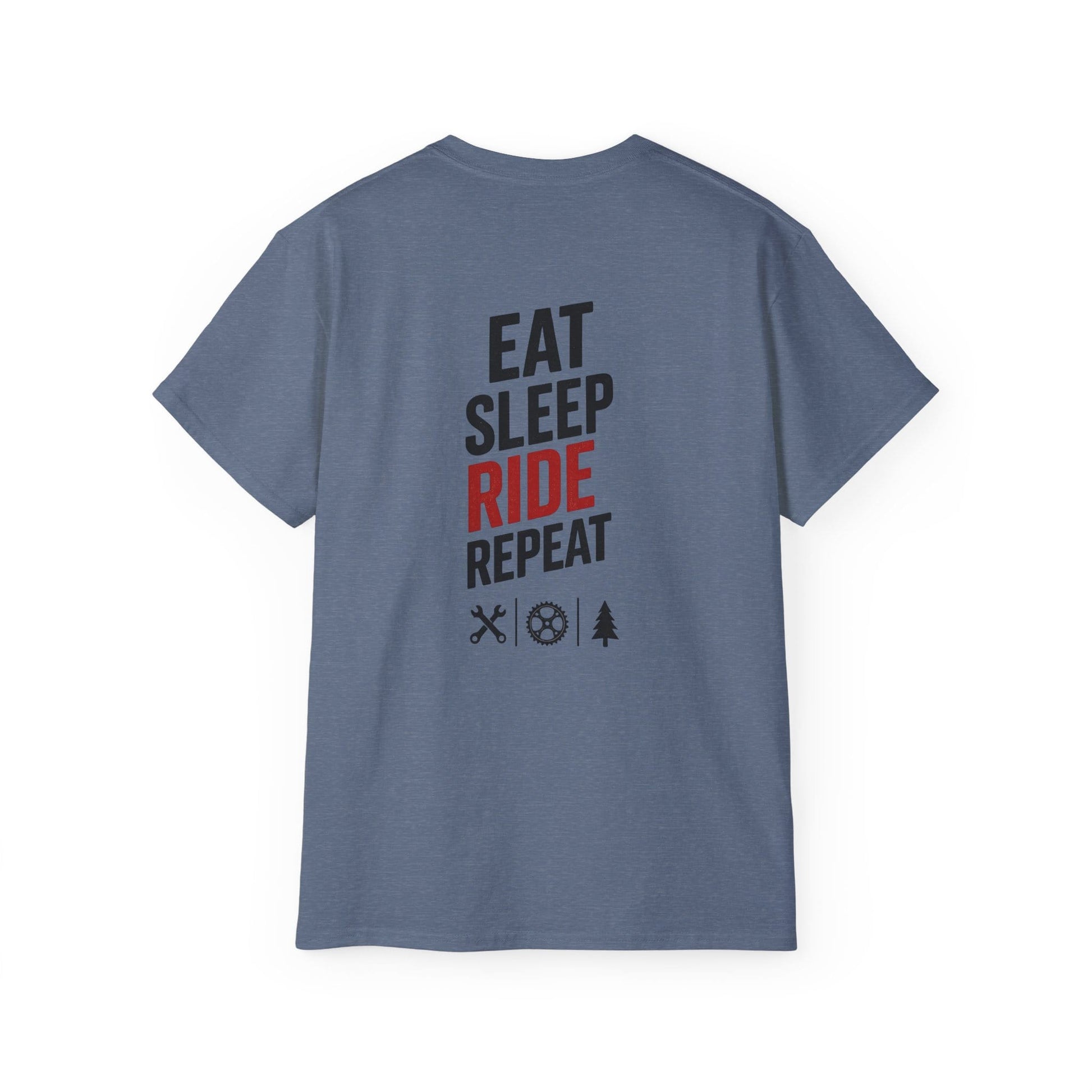 TeeFEVA T-Shirt Eat Sleep Ride Repeat T‑Shirt — Mountain Biking /MTB Tee