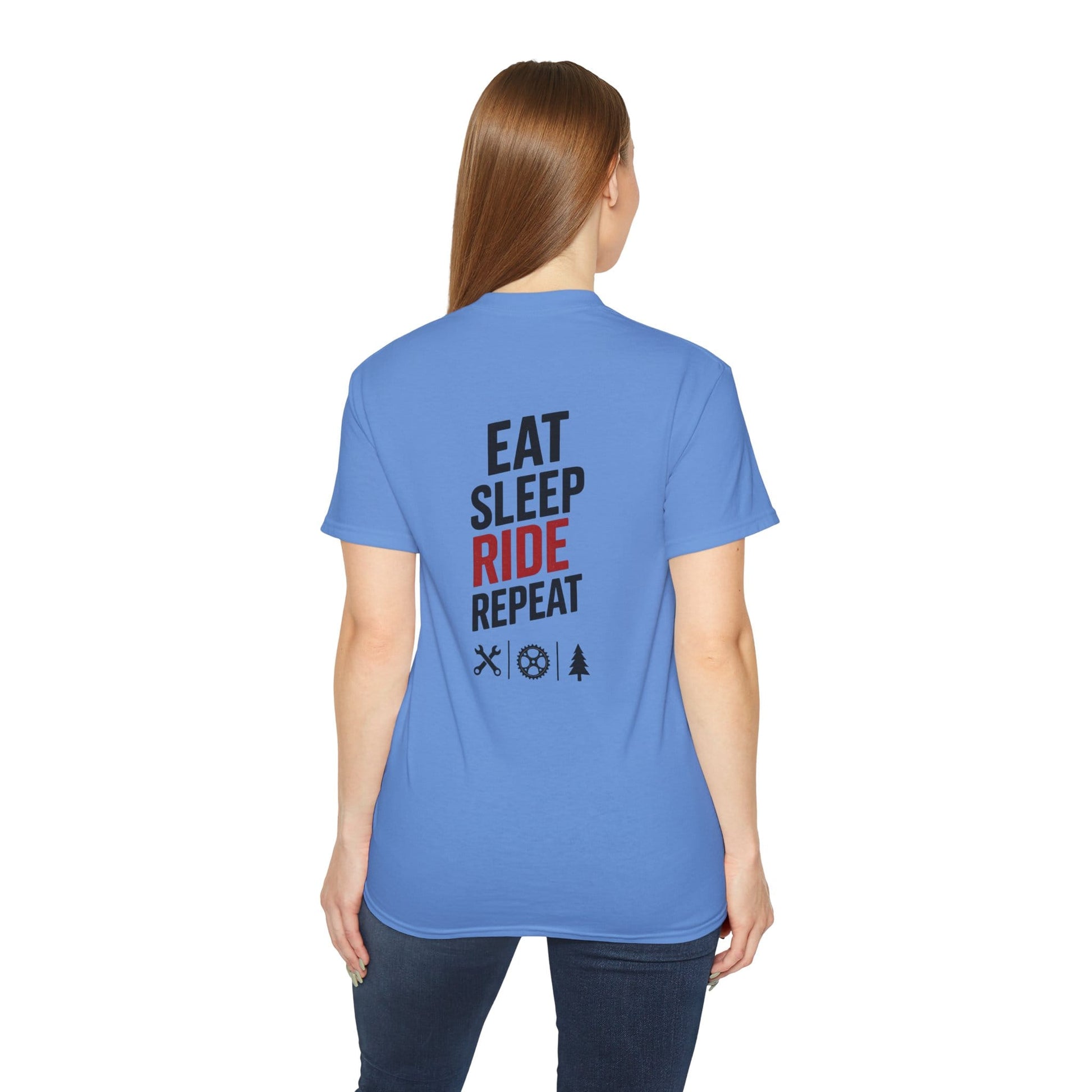 TeeFEVA T-Shirt Eat Sleep Ride Repeat T‑Shirt — Mountain Biking /MTB Tee