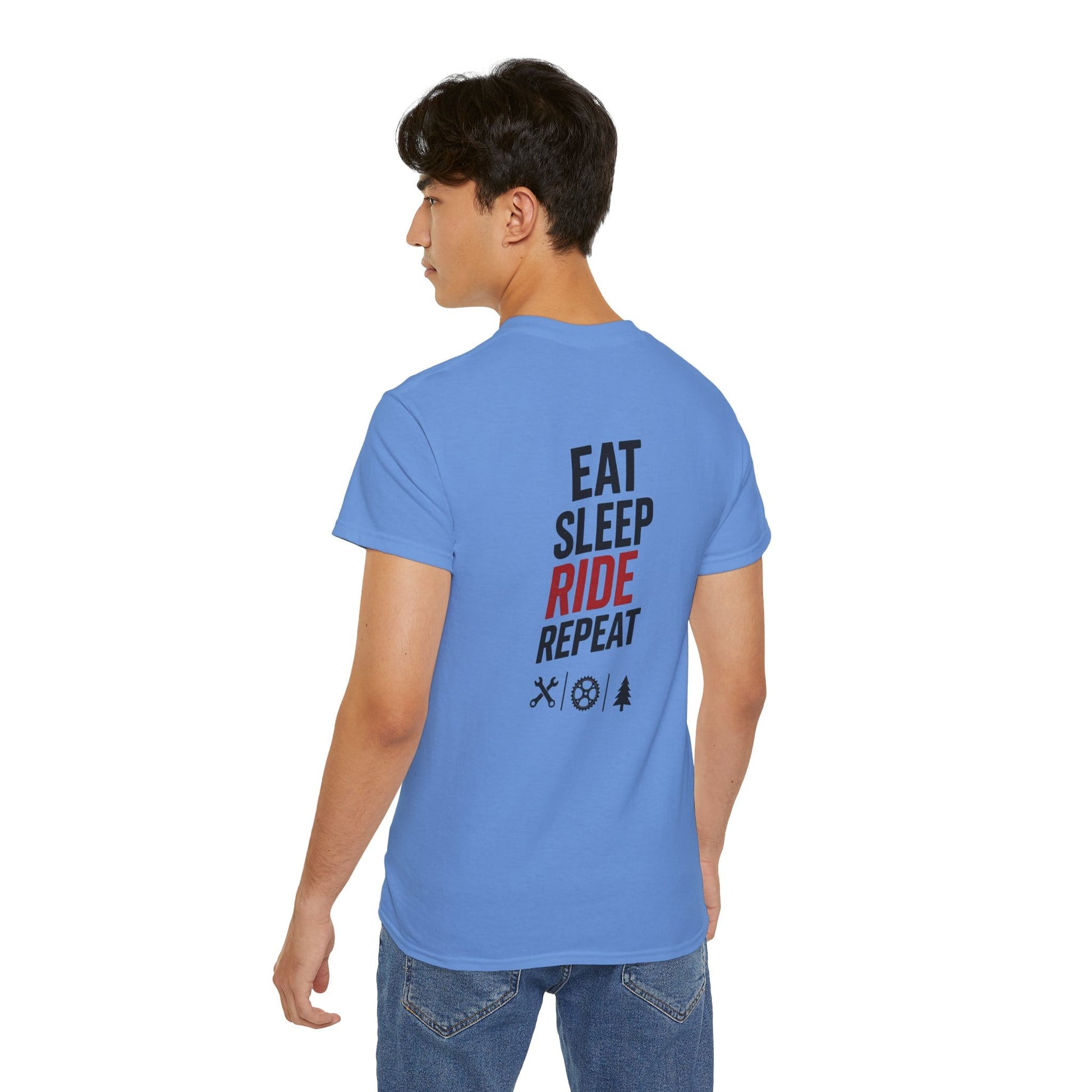 TeeFEVA T-Shirt Eat Sleep Ride Repeat T‑Shirt — Mountain Biking /MTB Tee