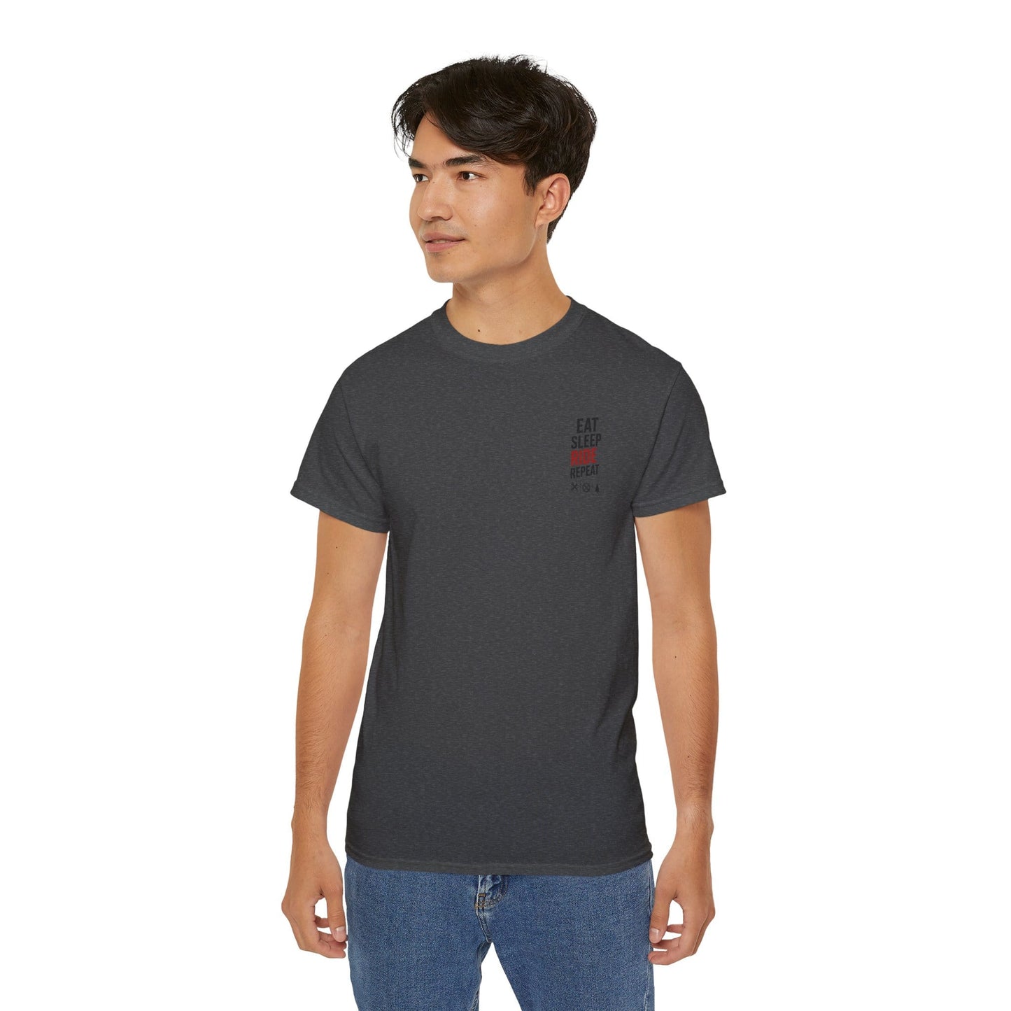 TeeFEVA T-Shirt Eat Sleep Ride Repeat T‑Shirt — Mountain Biking /MTB Tee
