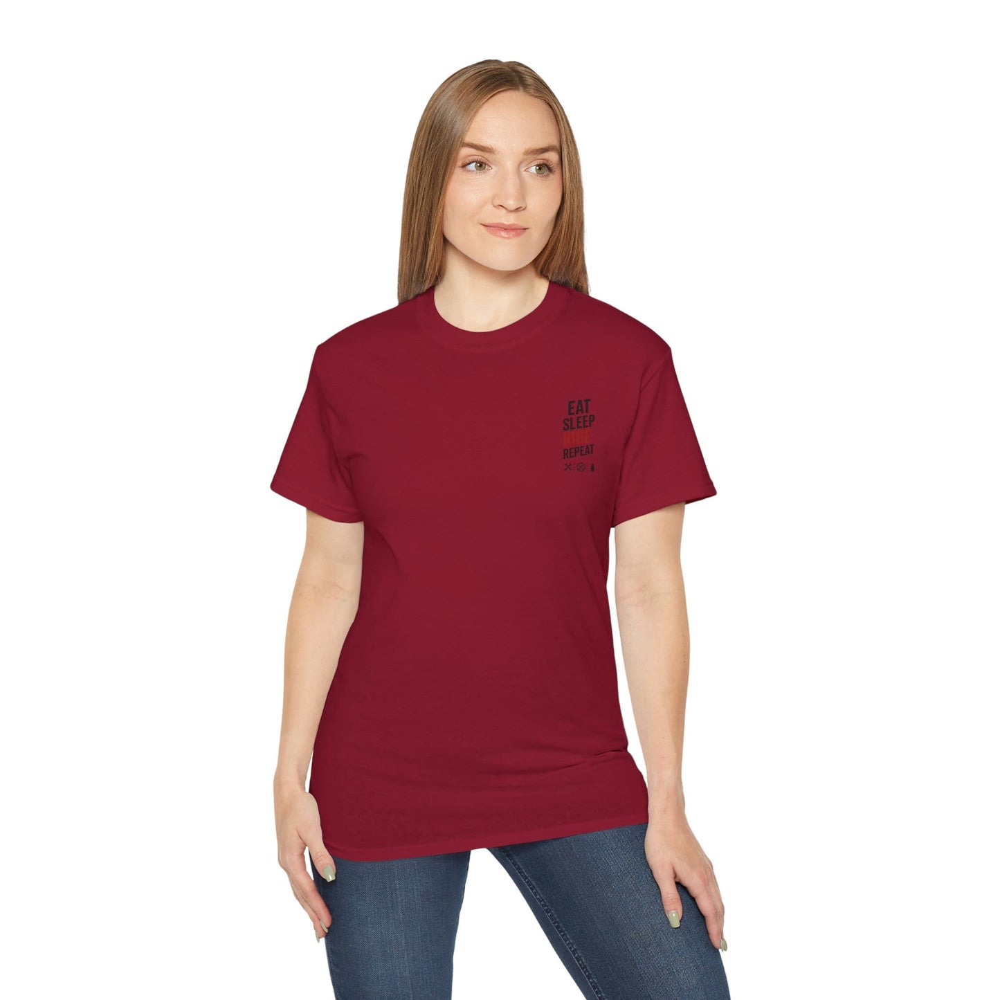 TeeFEVA T-Shirt Eat Sleep Ride Repeat T‑Shirt — Mountain Biking /MTB Tee