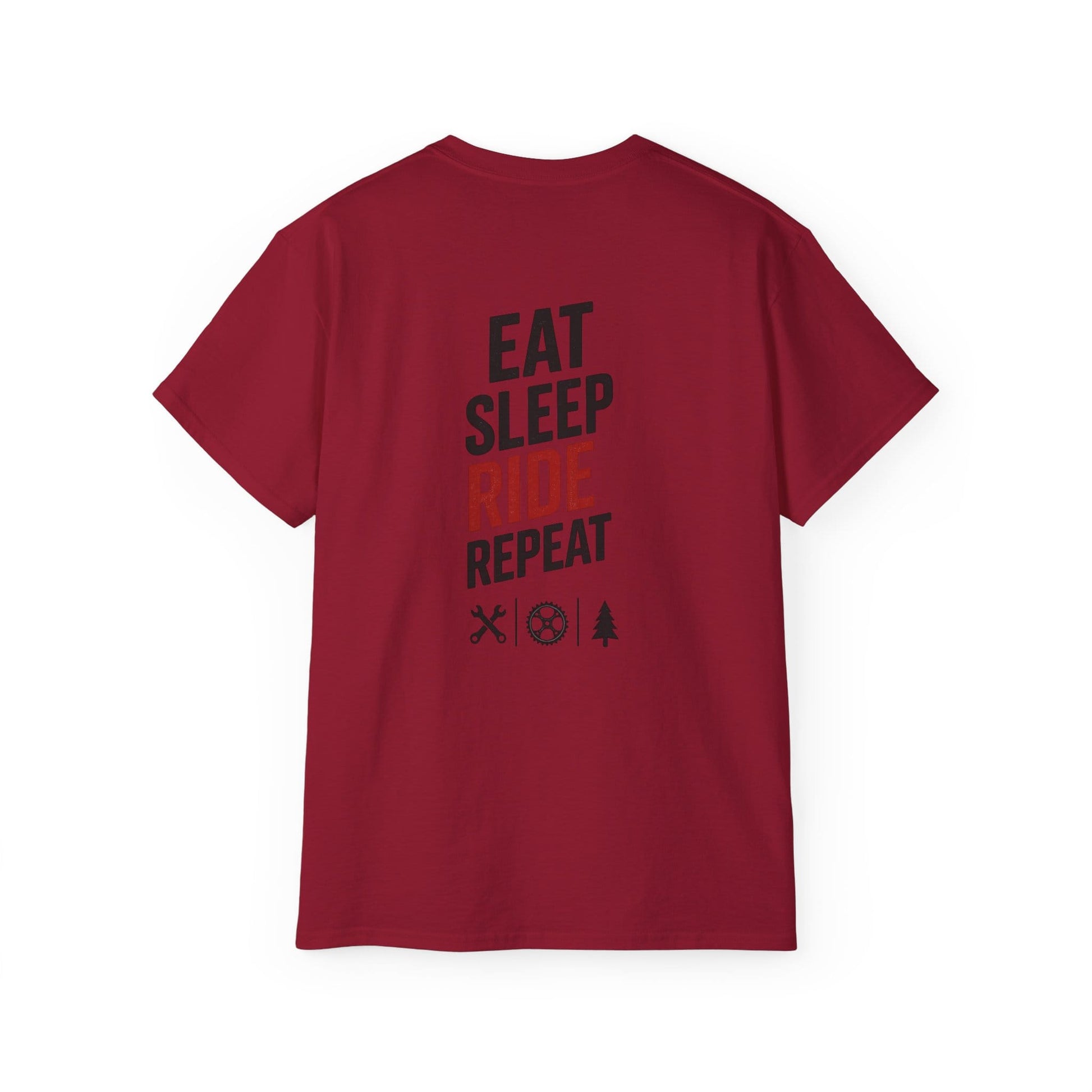 TeeFEVA T-Shirt Eat Sleep Ride Repeat T‑Shirt — Mountain Biking /MTB Tee