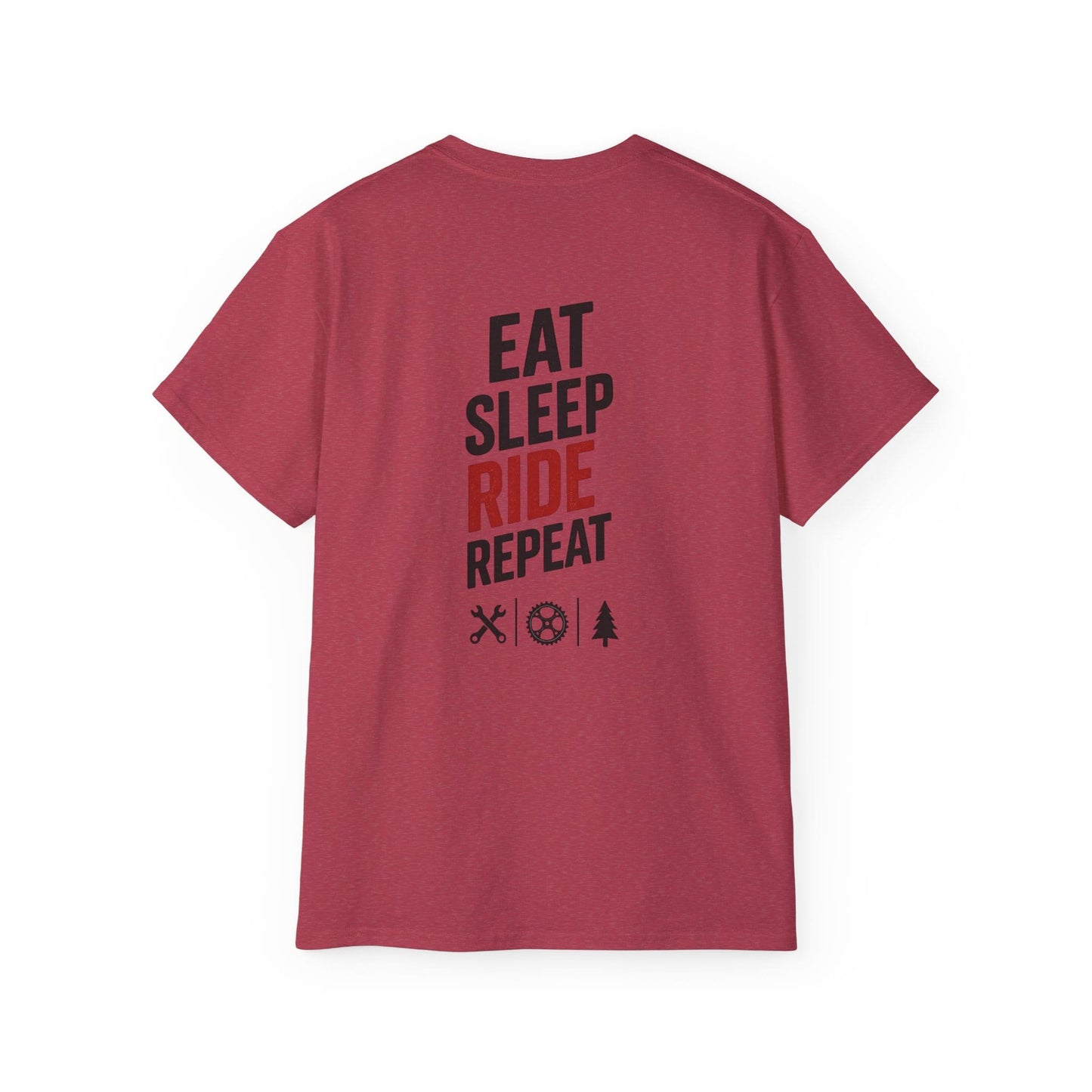 TeeFEVA T-Shirt Eat Sleep Ride Repeat T‑Shirt — Mountain Biking /MTB Tee