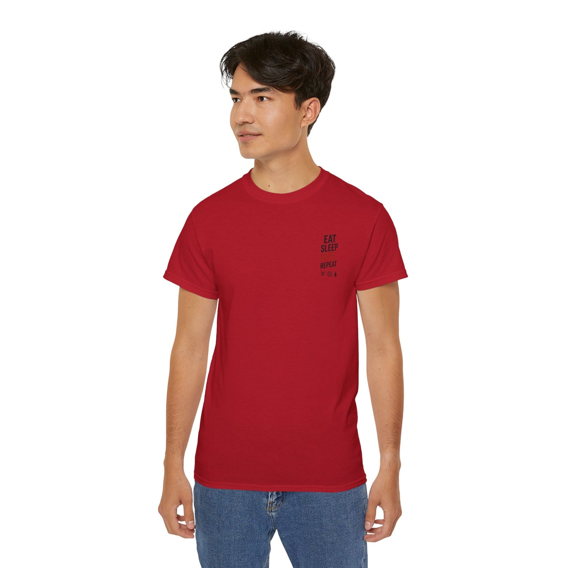 TeeFEVA T-Shirt Eat Sleep Ride Repeat T‑Shirt — Mountain Biking /MTB Tee