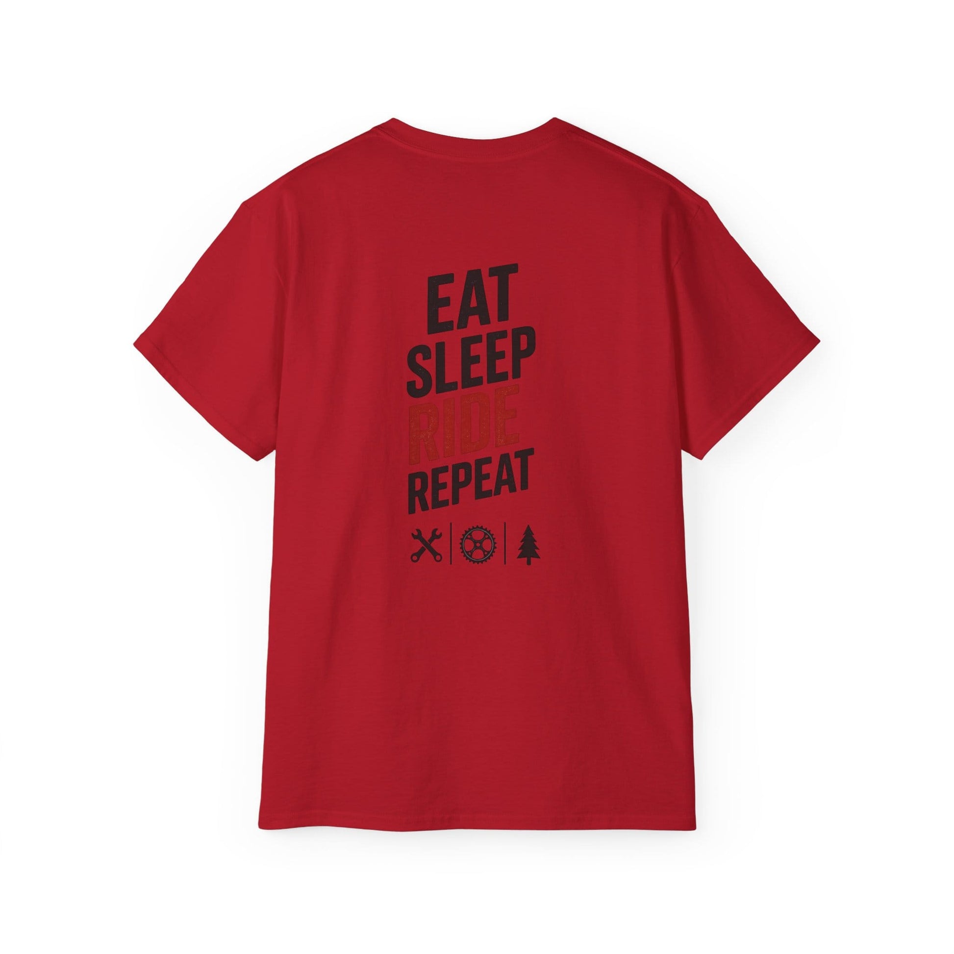 TeeFEVA T-Shirt Eat Sleep Ride Repeat T‑Shirt — Mountain Biking /MTB Tee