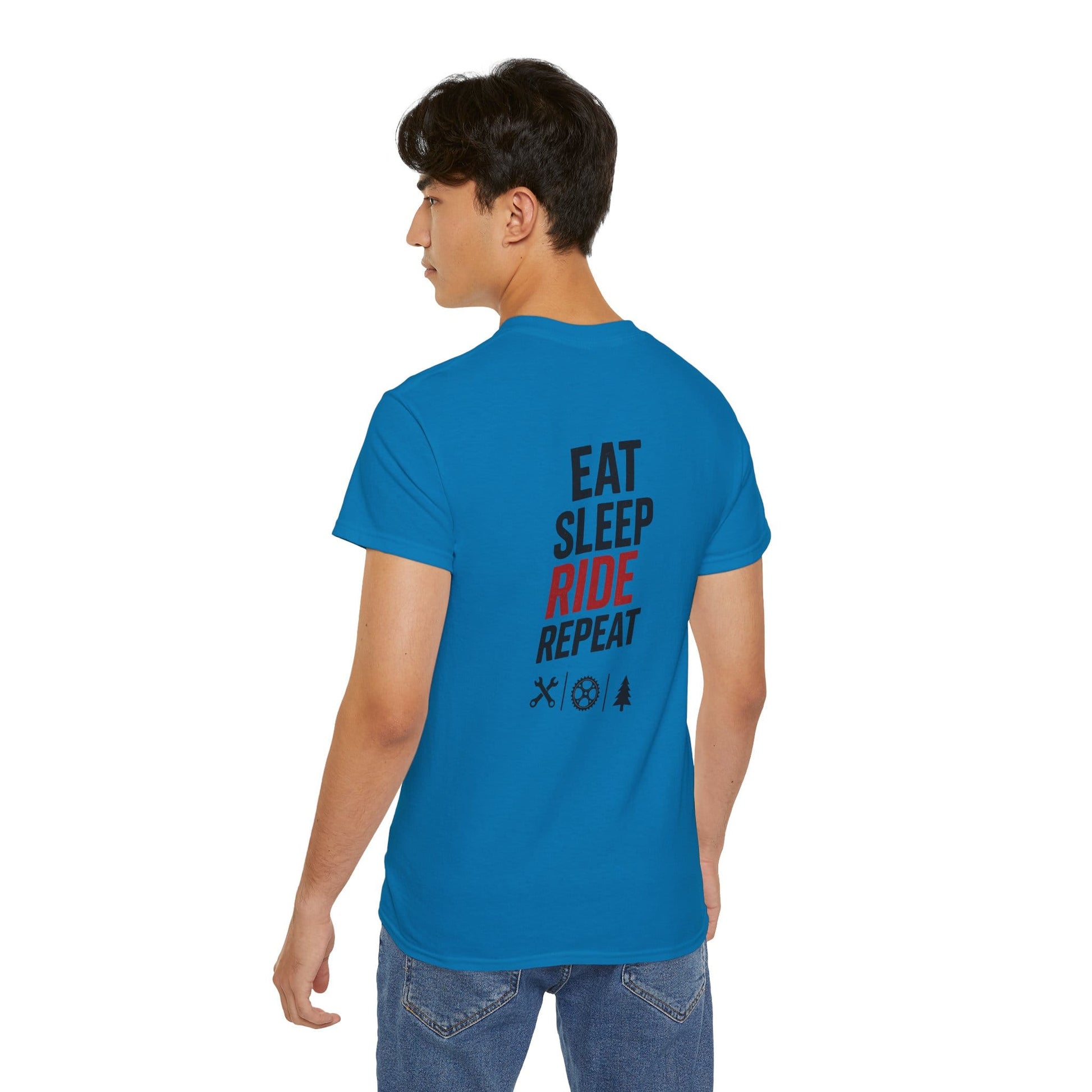 TeeFEVA T-Shirt Eat Sleep Ride Repeat T‑Shirt — Mountain Biking /MTB Tee